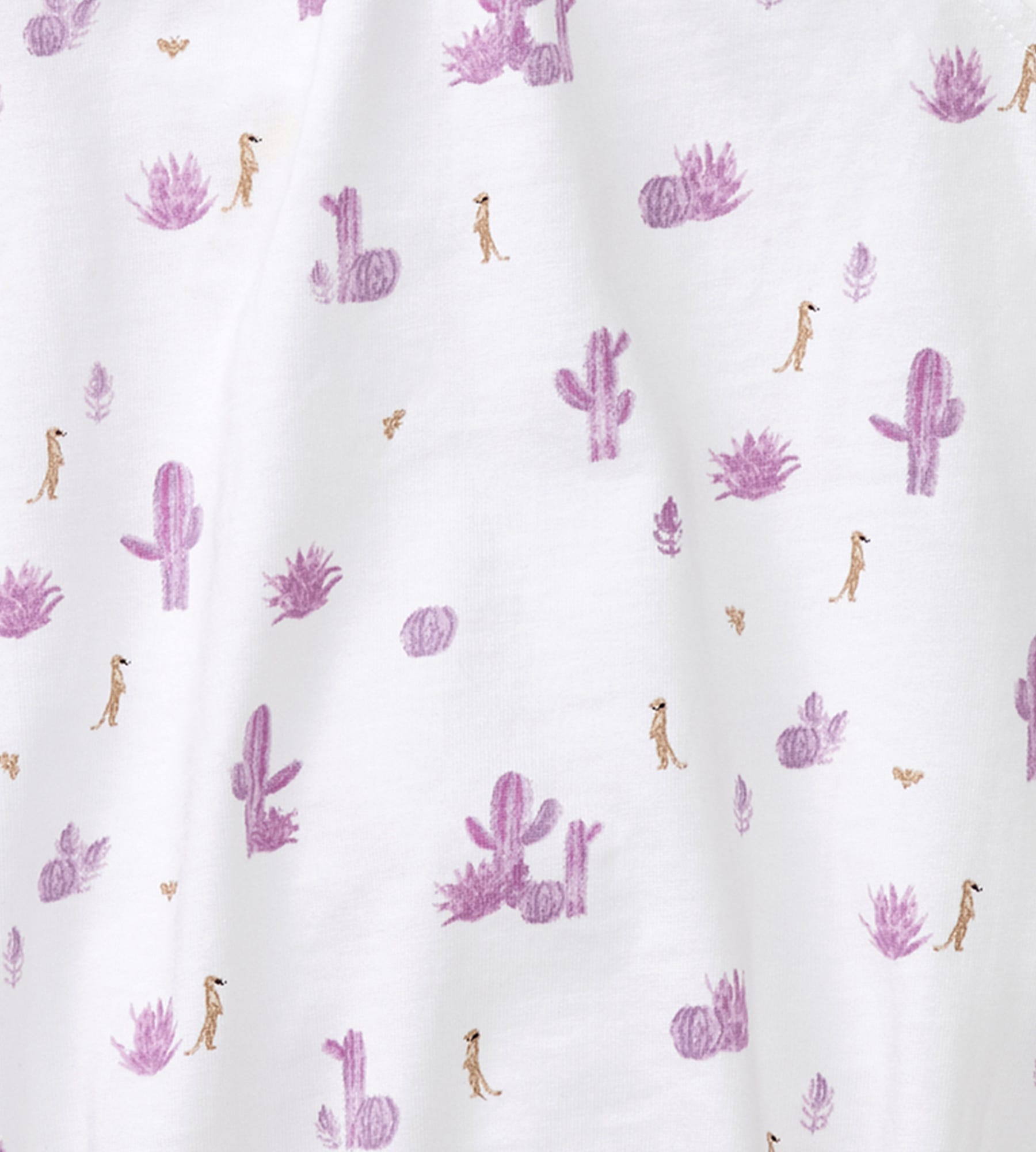 Desert Life Organic Baby Girl Bubble Romper、mySite、g9winljtr