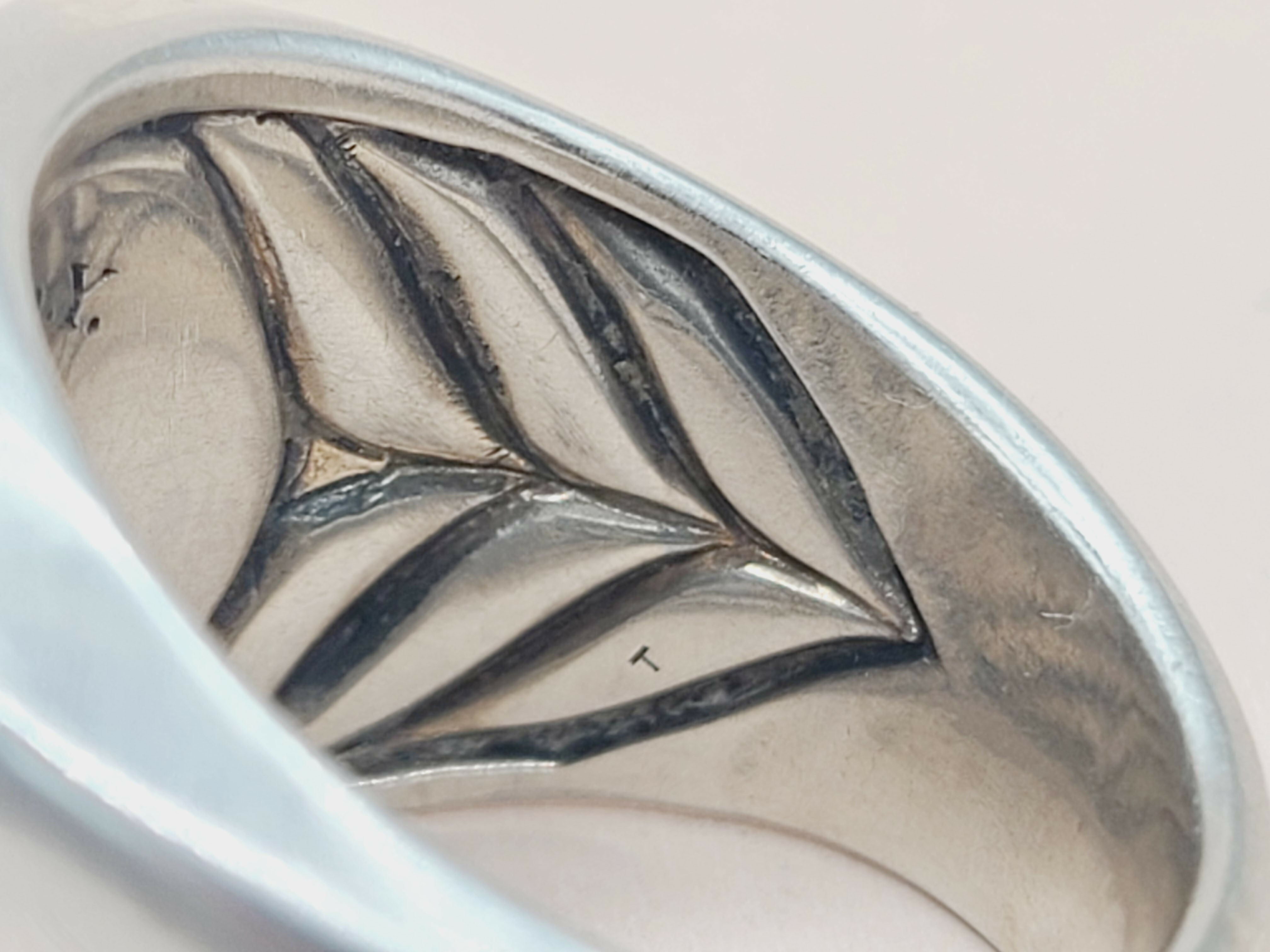 David Yurman Streamline Signet Ring Silver & Black Diamonds、mySite、hinf8tx79