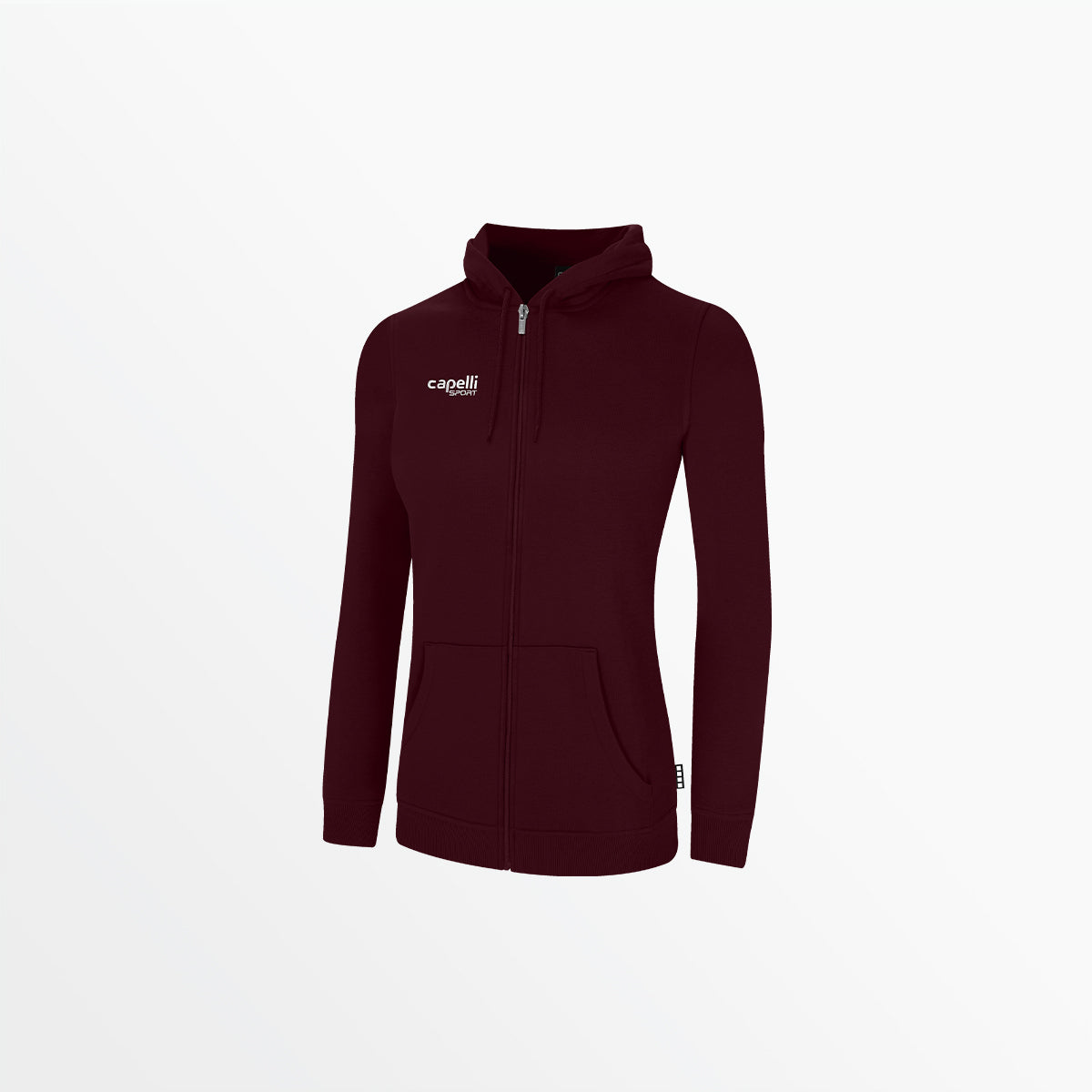 WOMEN'S BASIC FLEECE ZIP UP HOODIE