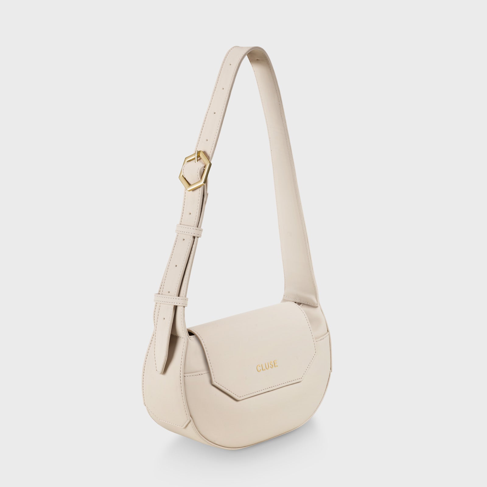 Sacroisé Petite Crossbody Bag, Beige, Gold Colour、mySite、botmansion