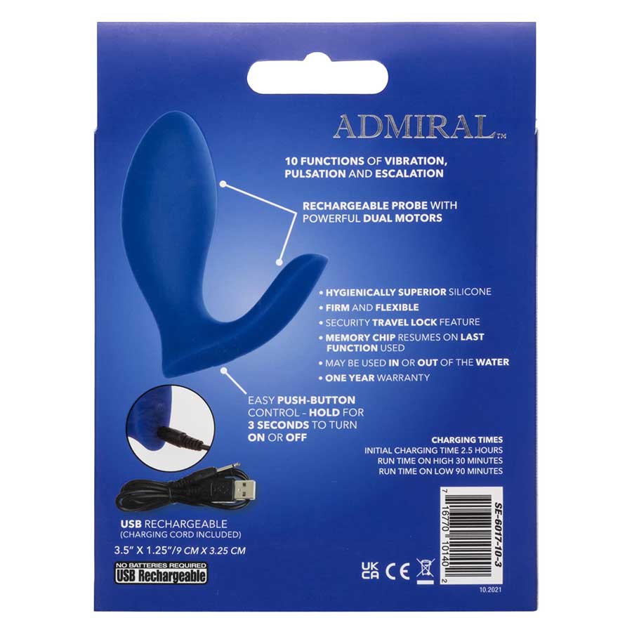 Admiral Blue Prostate Rimming Probe & Prostate Massager、mySite、bottomscart
