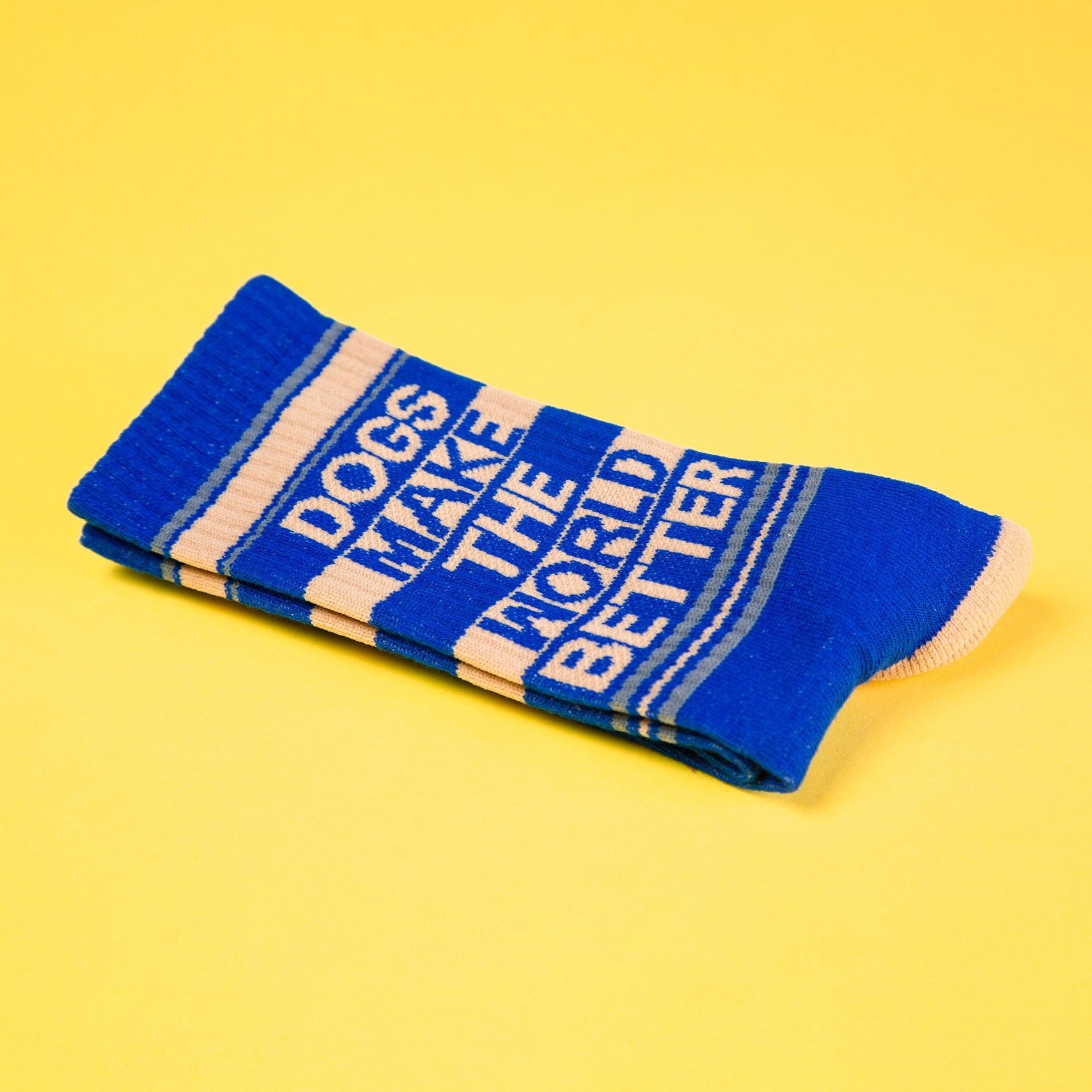 Dogs Make the World Better Gym Crew Socks、mySite、g9winljtr