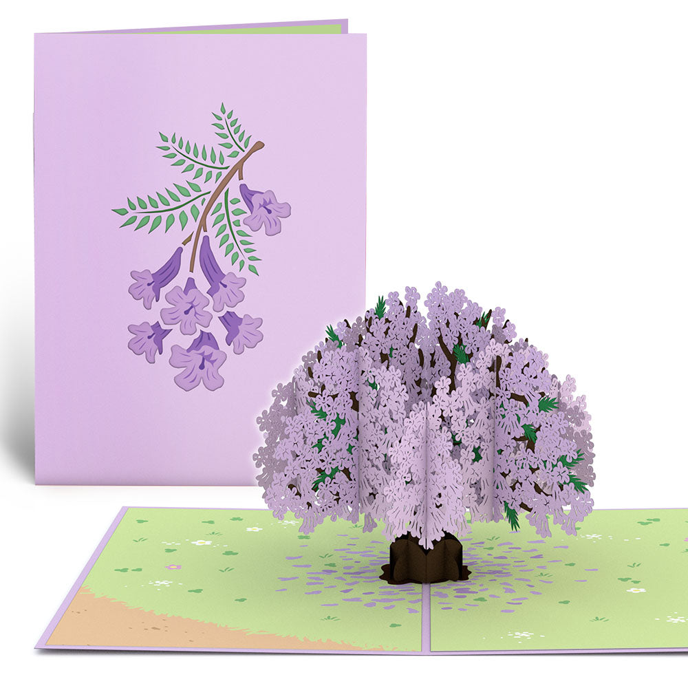 Jacaranda Tree Pop-Up Card、mySite、solidvoid