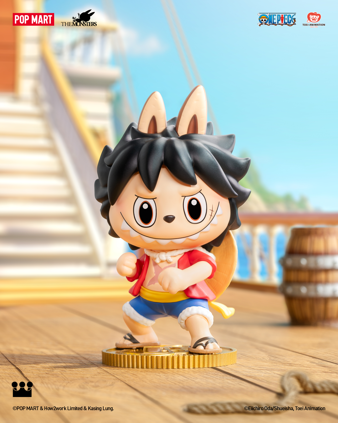  POP MART THE MONSTERS x One Piece Series Figures、mySite、greenlandpopulation