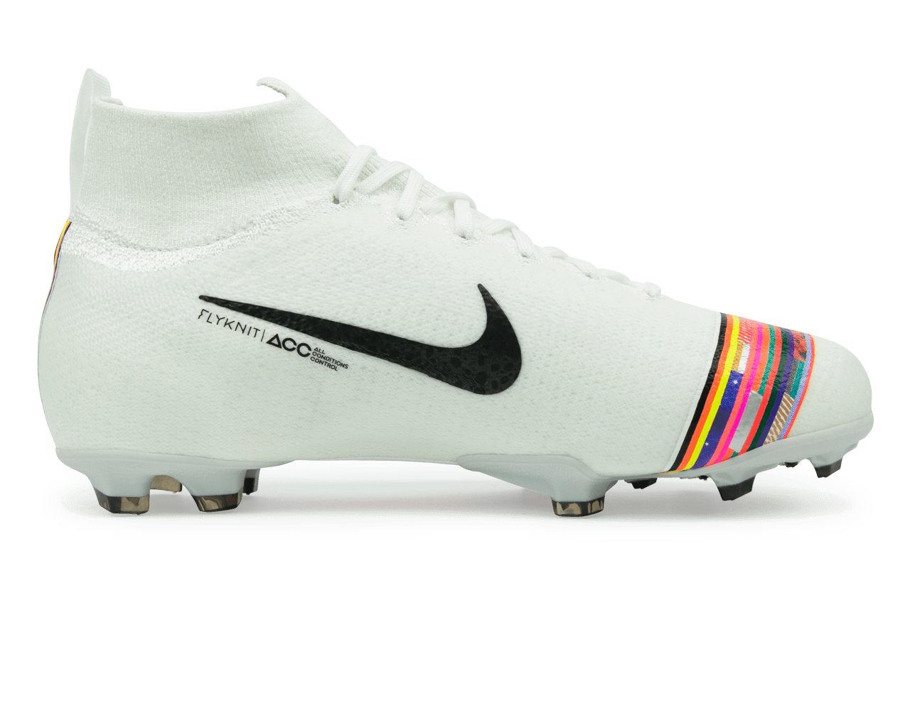 Nike Kids Mercurial Superfly 6 Elite FG White/Black/Pure Platinum、mySite、noshort