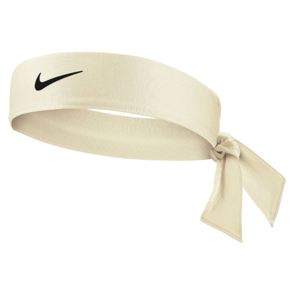 Nike Women's Tennis Premier Tie Headband (Coconut Milk/Black)