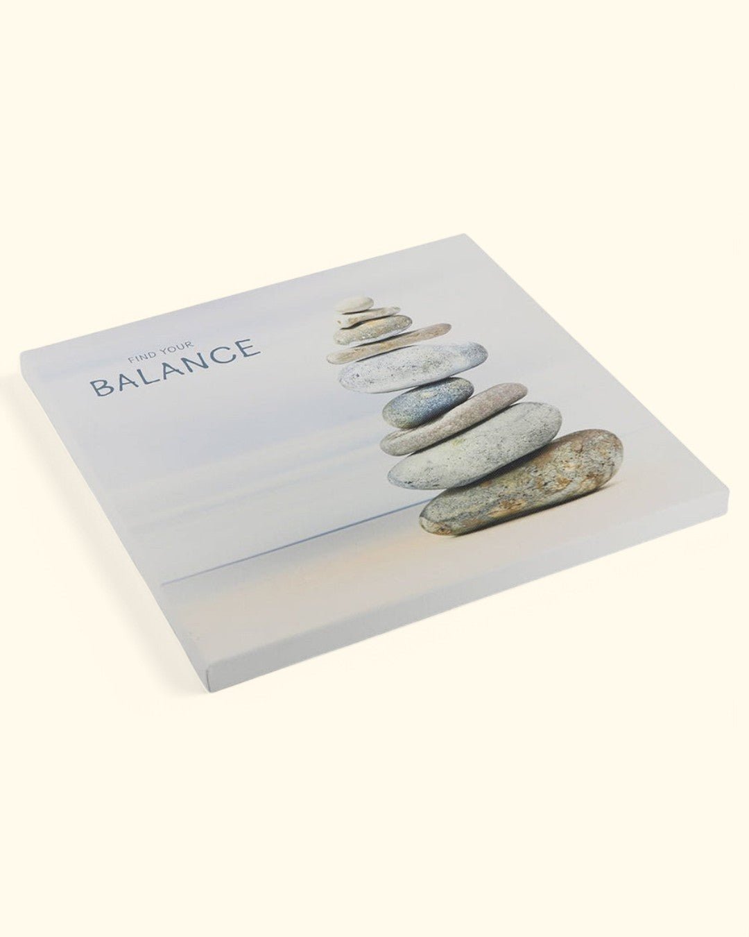 Find Your Balance Zen Cairn Stacked Rocks Canvas Print Wall Art、mySite、topwebapps