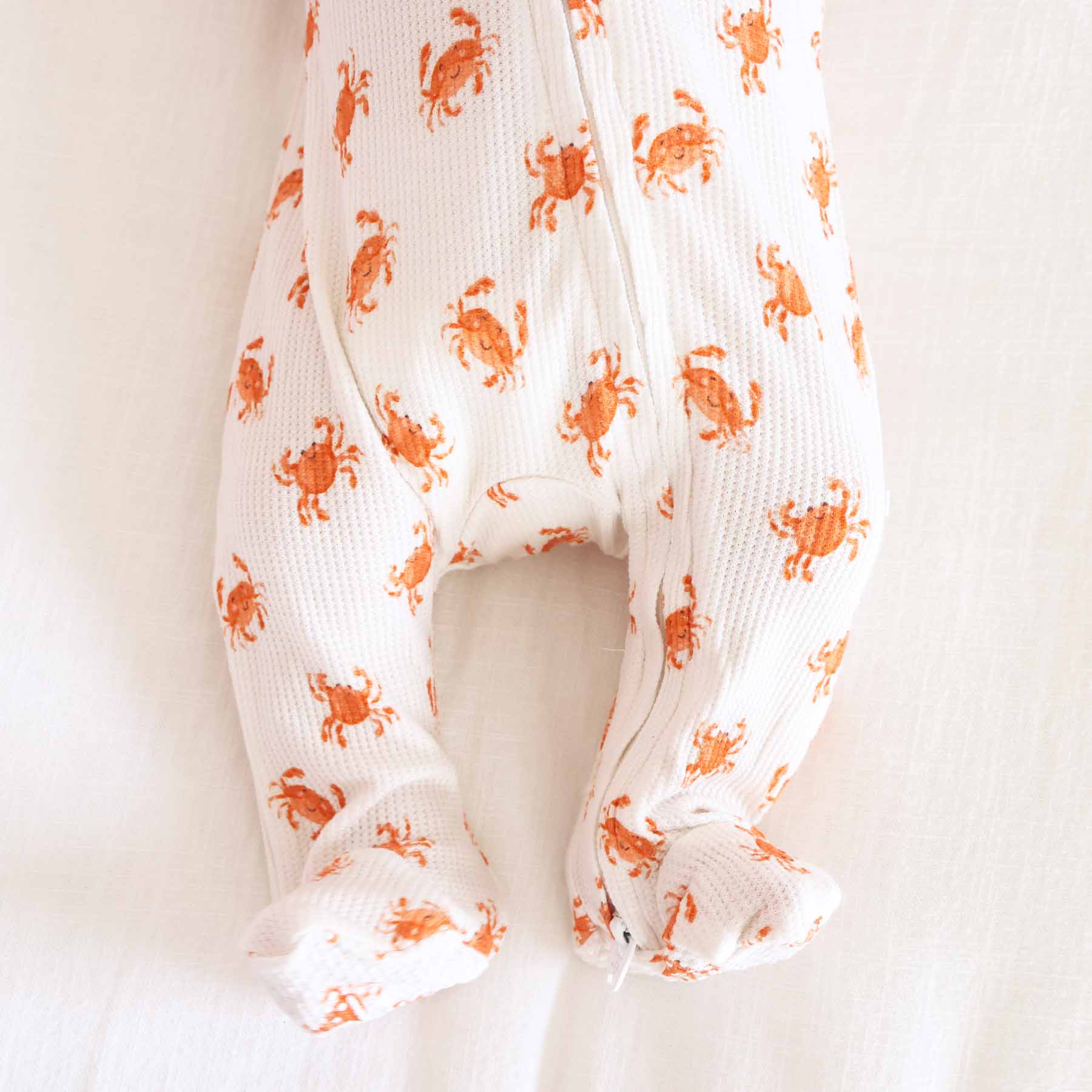 Bamboo Waffle Zipper Footies | Printed、mySite、layawaytickets