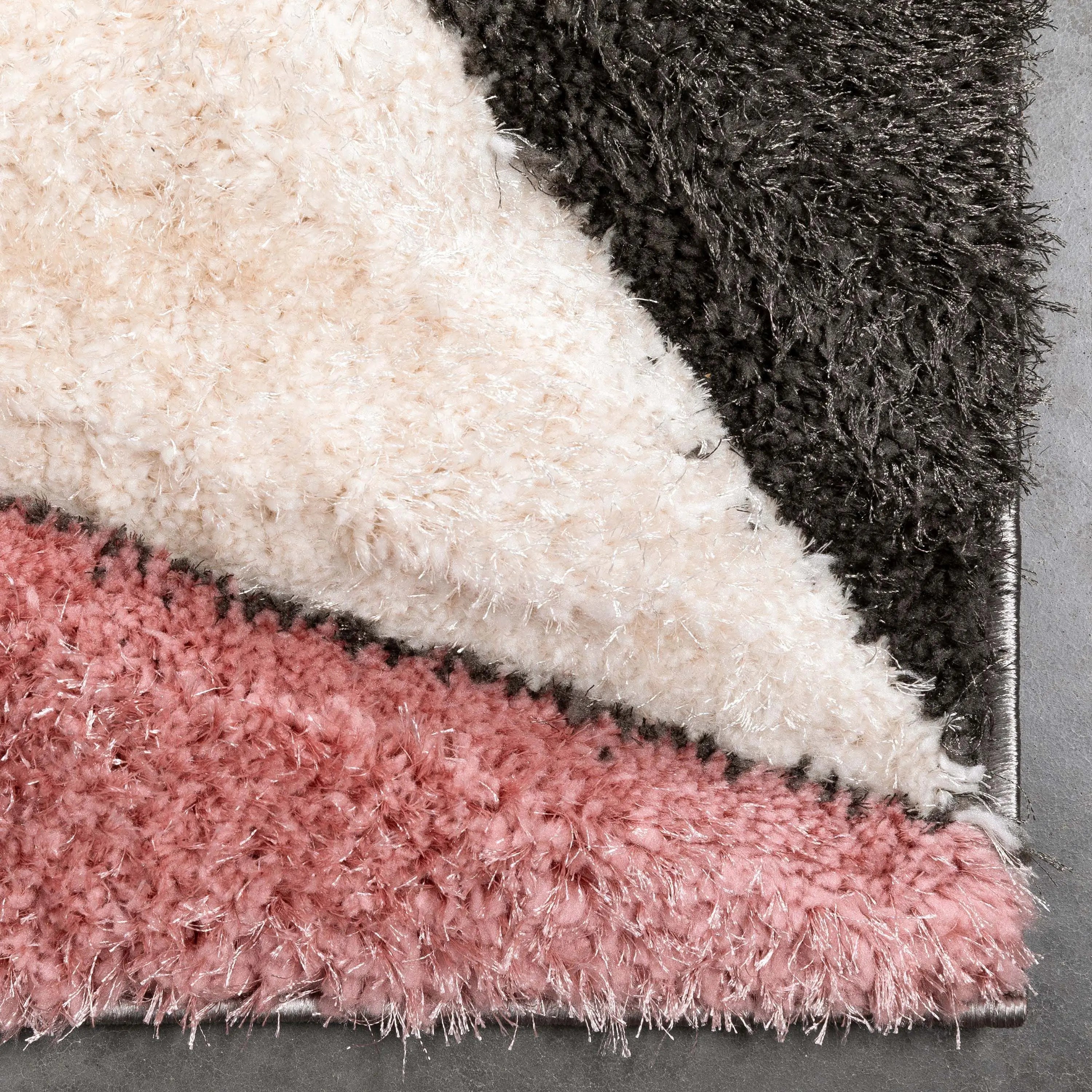 Venice Blush Modern Geometric 3D Textured Shag Rug、mySite、gigharbornorthrealestate