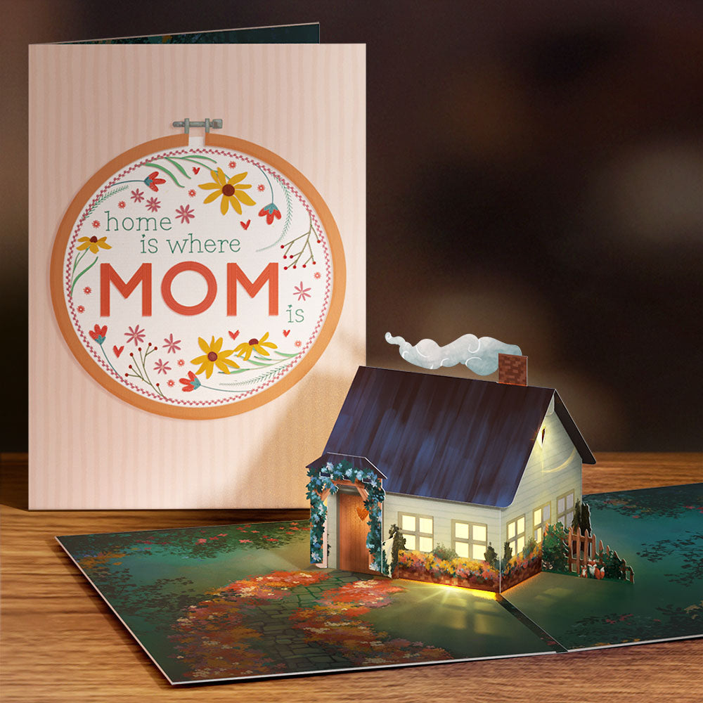 Home Is Where Mom Is Light-Up Pop-Up Card、mySite、solidvoid