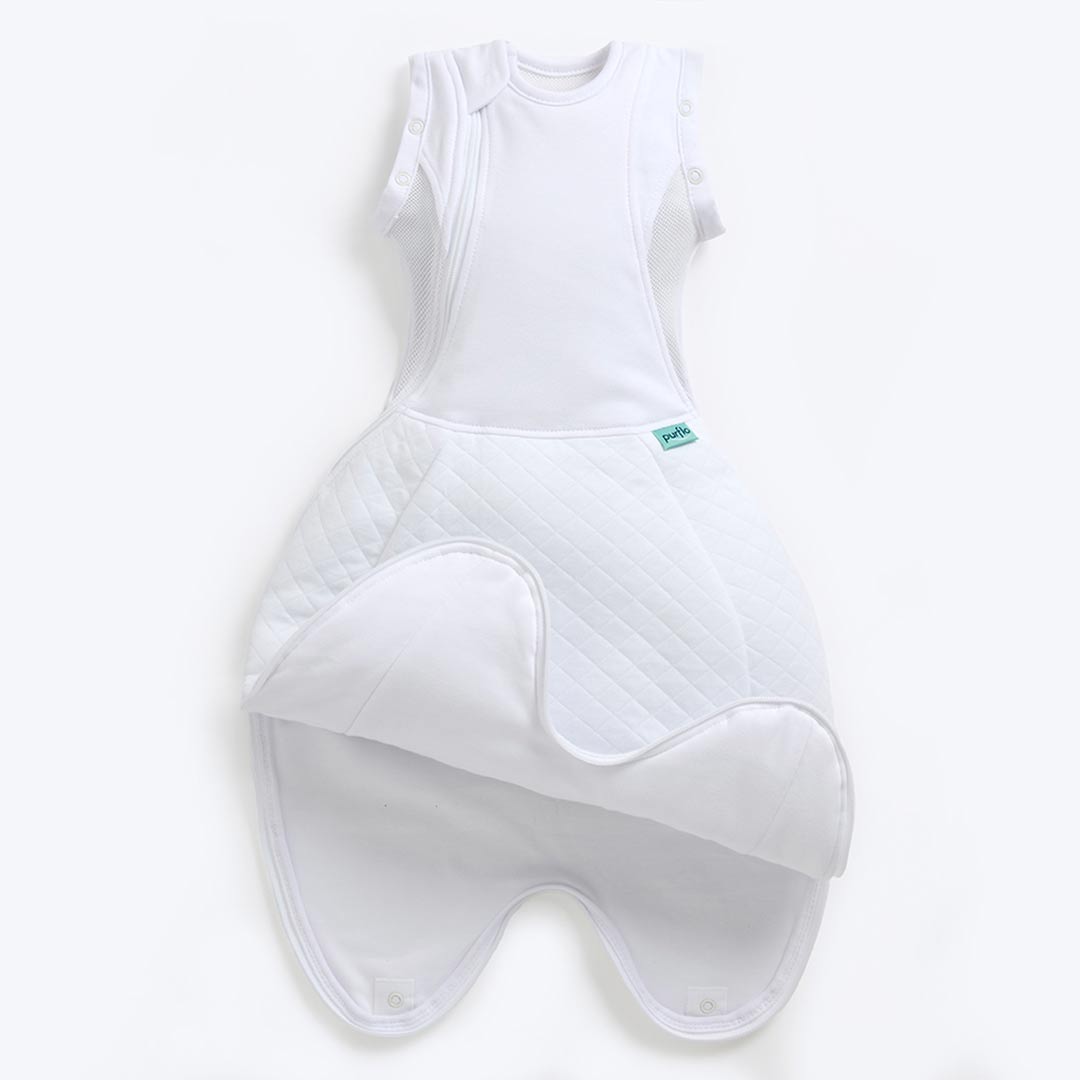  Purflo Swaddle To Sleep Bag - Soft White - TOG 2.5、mySite、merchandisen