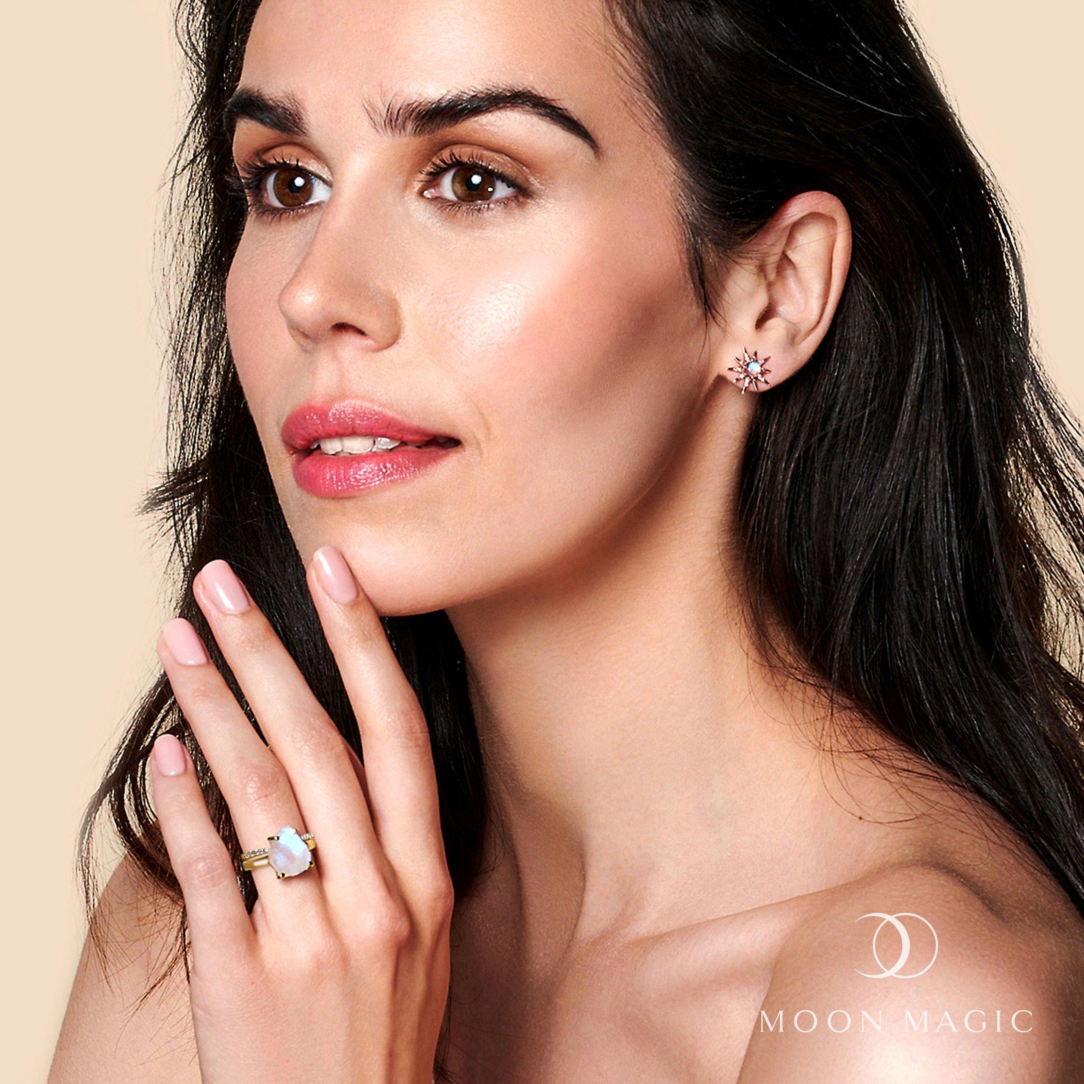 Raw Moonstone Ring & Twinkling Band、mySite、hinf8tx79