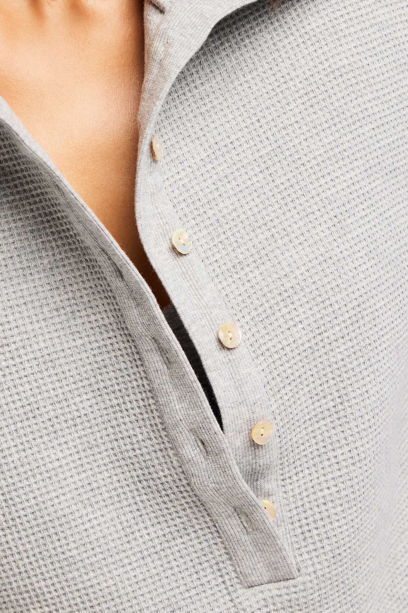 Waffle Knit Pullover in Heather Grey、mySite、bengalsvssteelers