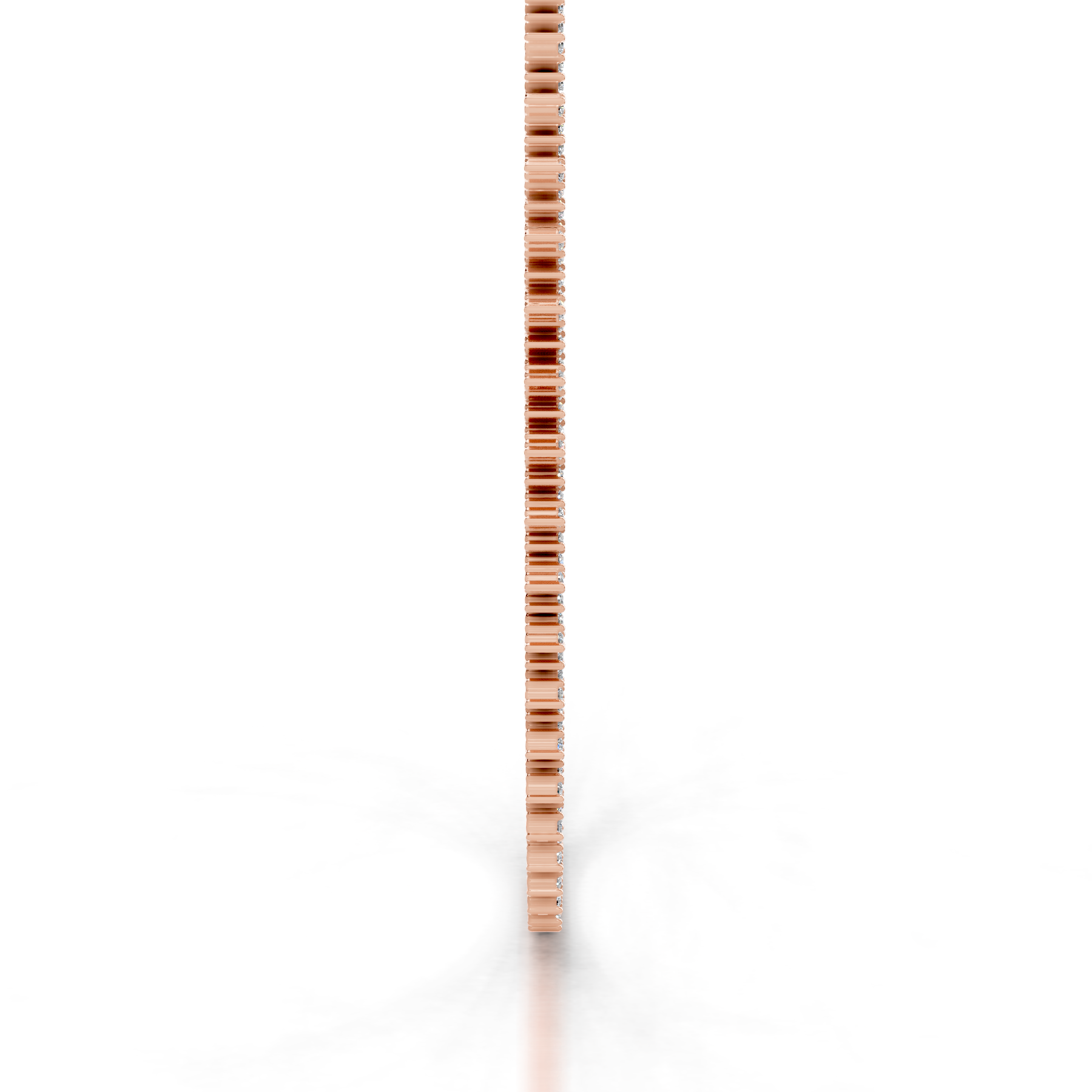 Astrid Lab Grown Diamond Tennis Collier (11 Carat) -14K Rose Gold、mySite、hinf8tx79