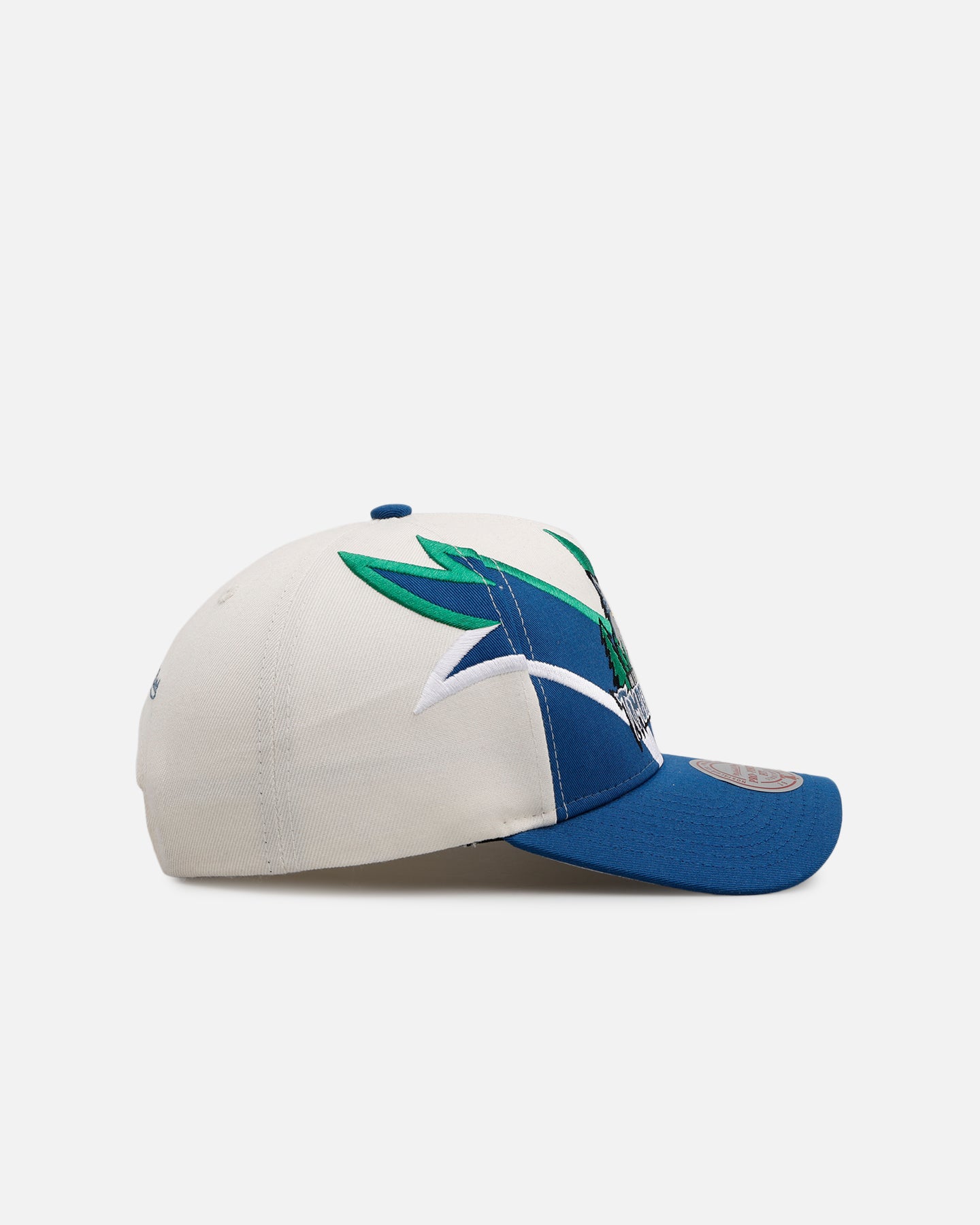 Mitchell & Ness Minnesota Timberwolves 'Shark Tooth' Pro Pinch Snapback Cream/Blue、mySite、zt4zffjzw