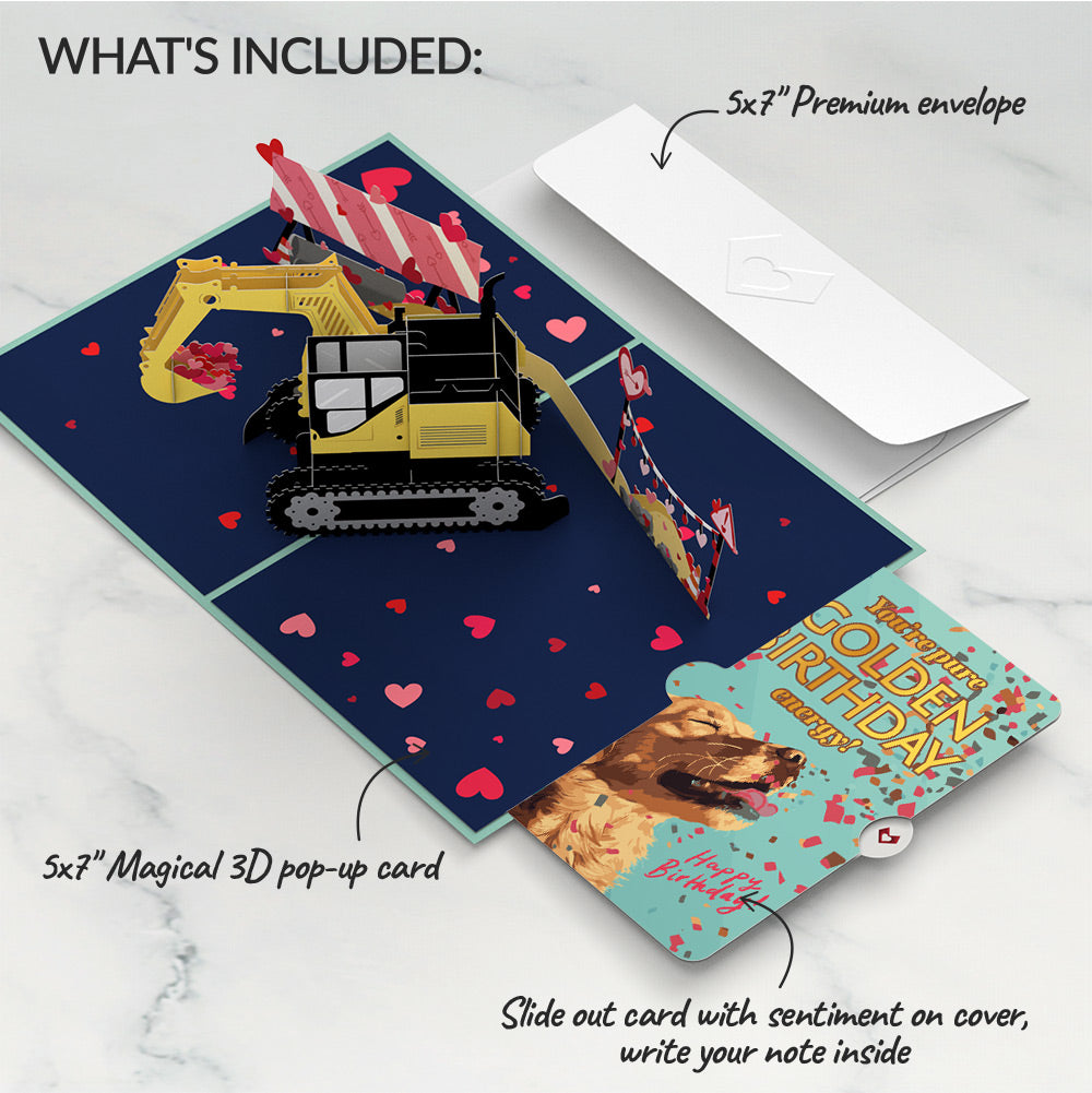 I Dig You Birthday Pop-Up Card and Golden Energy Sentiment Set、mySite、solidvoid
