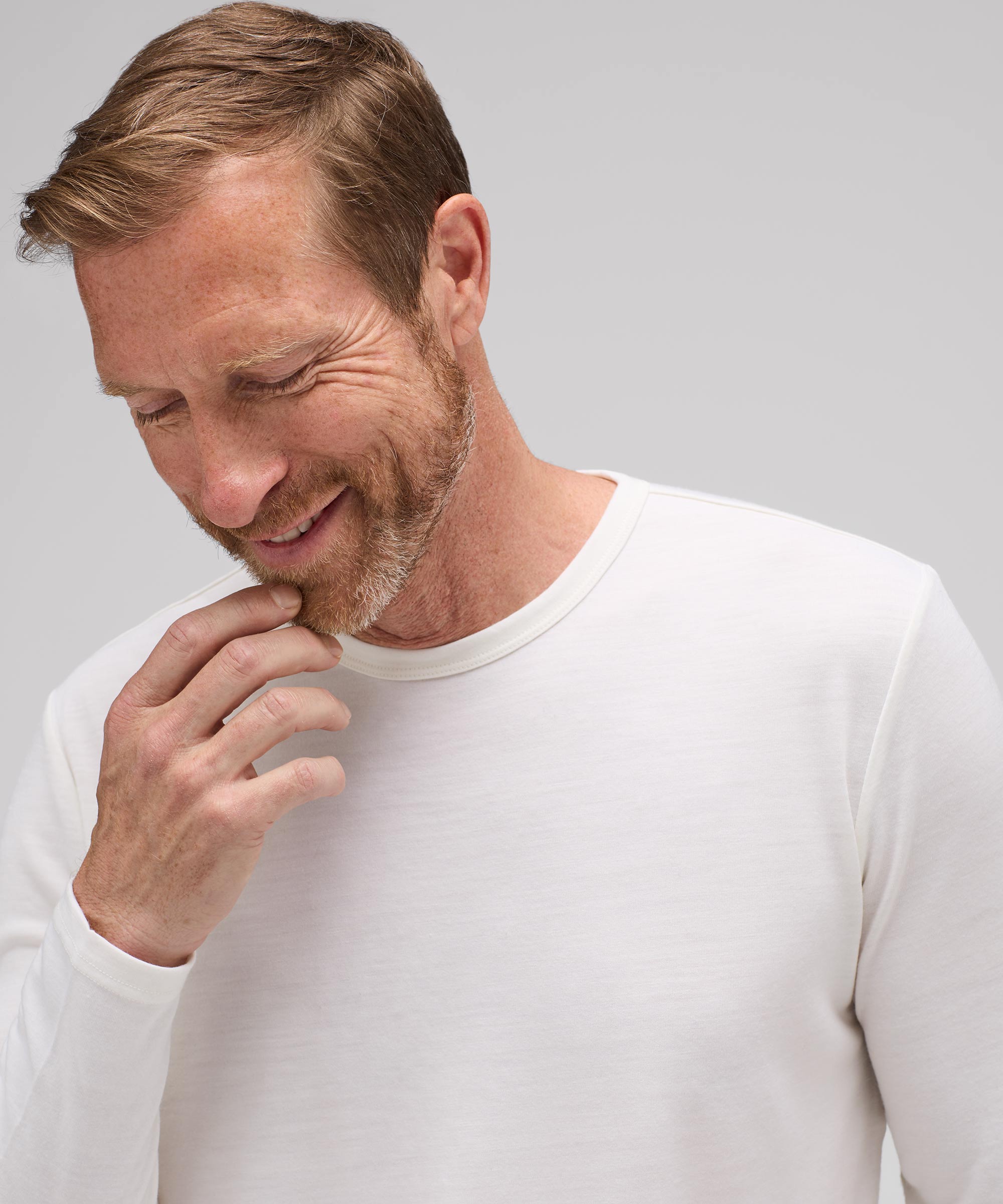 Men's Long Sleeve Merino Crew、mySite、noshort