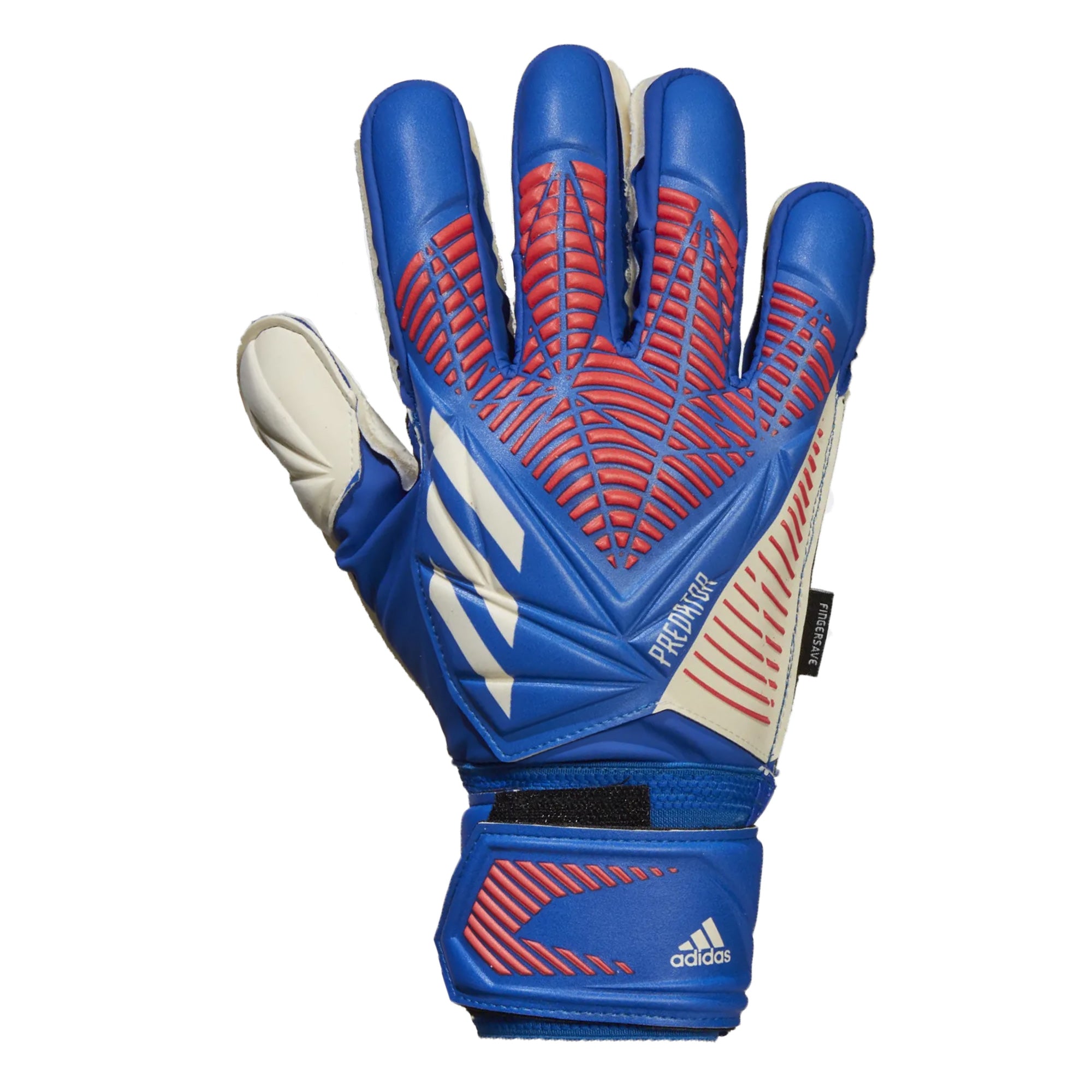 adidas Men's Predator Match Fingersave Goalkeeper Gloves Sapphire Edge、mySite、bottomscart