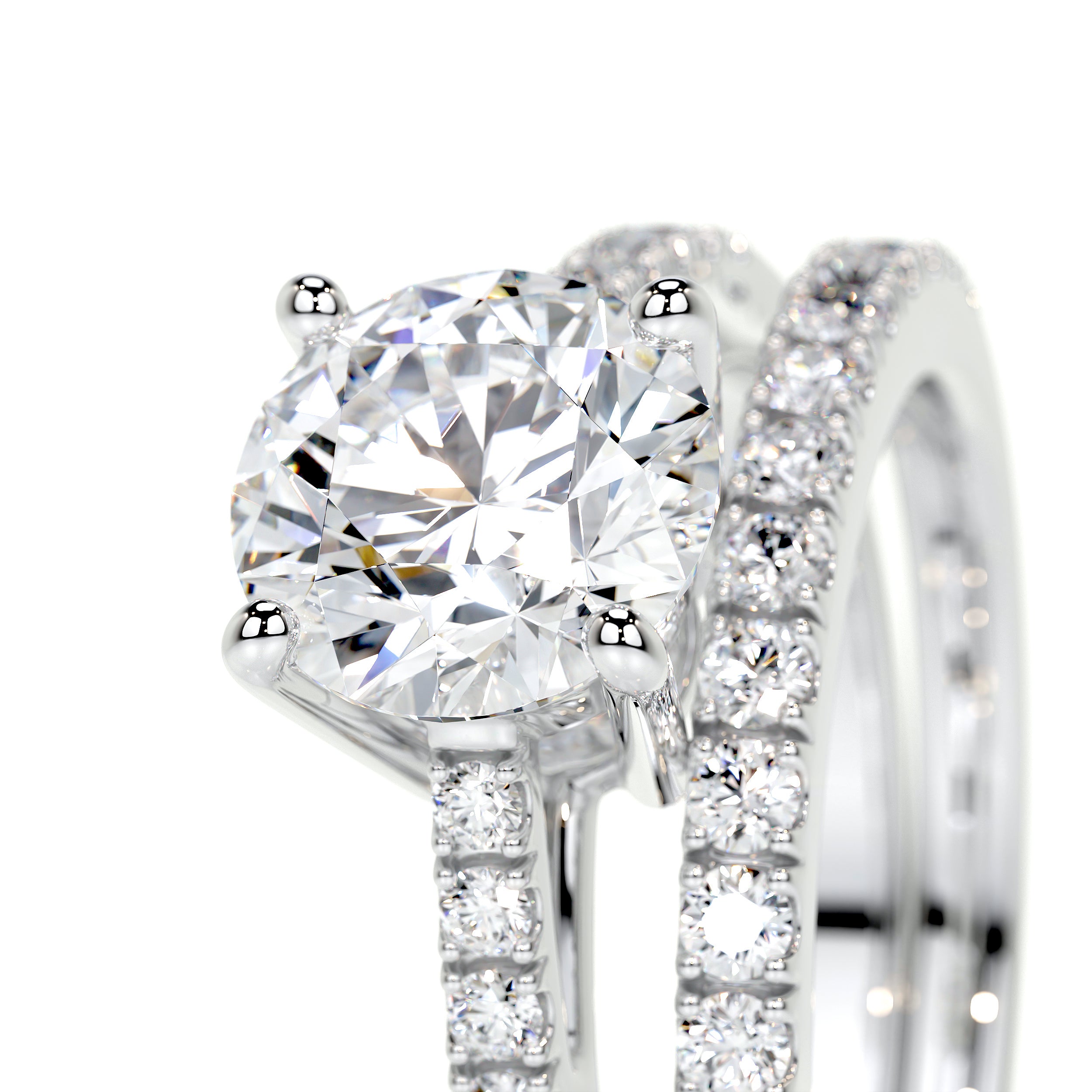 Anna Luxe Lab Grown Diamond Bridal Set -Platinum、mySite、hinf8tx79
