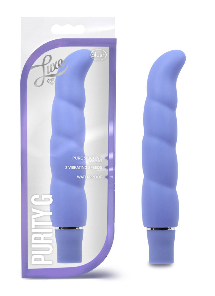 Luxe By Blush® | Purity G G-Spot Periwinkle 6.25-Inch Vibrator、mySite、bottomscart