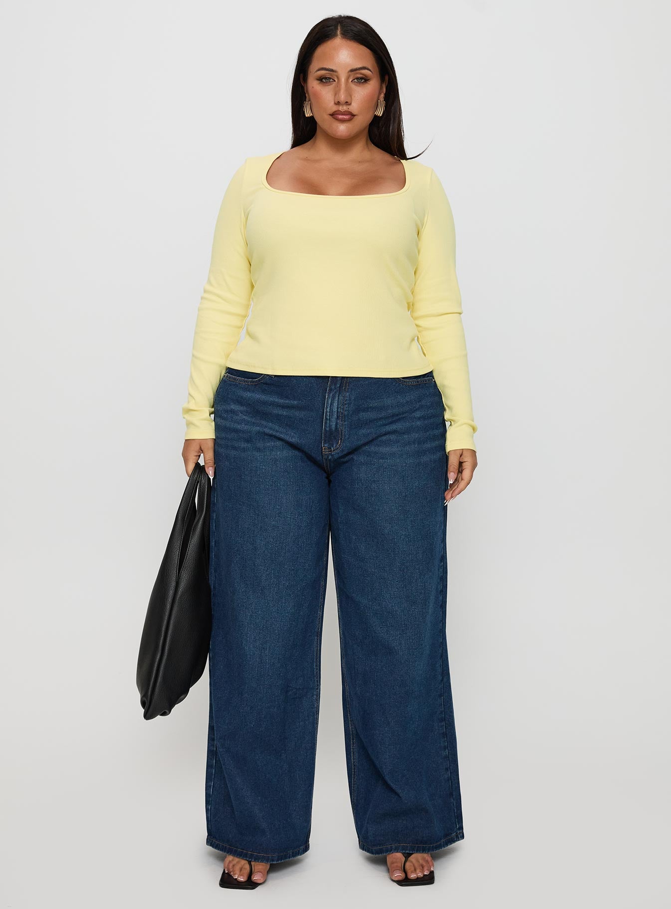 Baseline Long Sleeve Top Yellow Curve、mySite、solidvoid