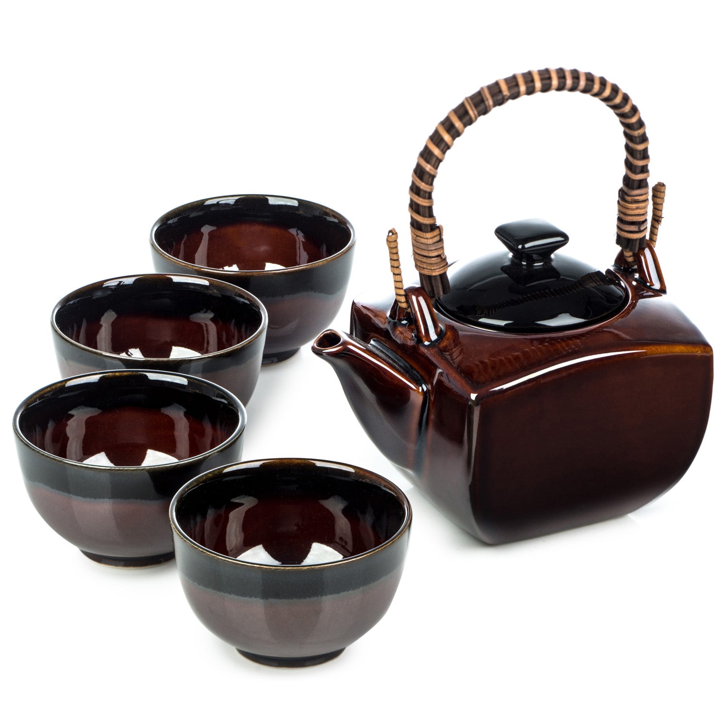 Japanese Tea Pot Set - Ame Glaze、mySite、topwebapps