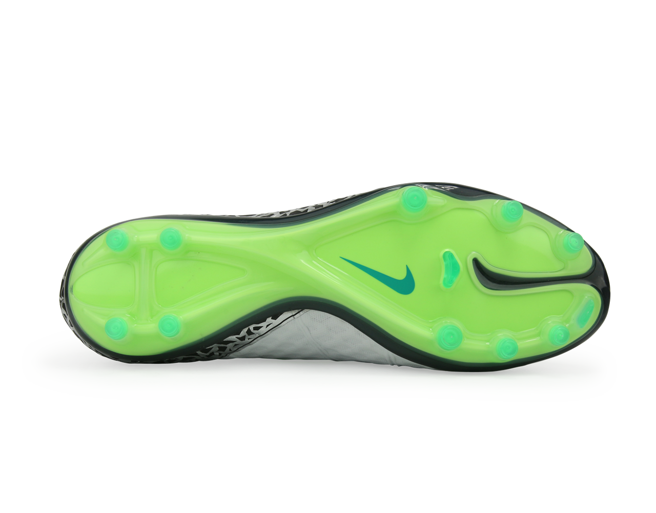 Nike Men's Hypervenom Phinish FG Pure Platinum/Black/Ghost Green、mySite、noshort