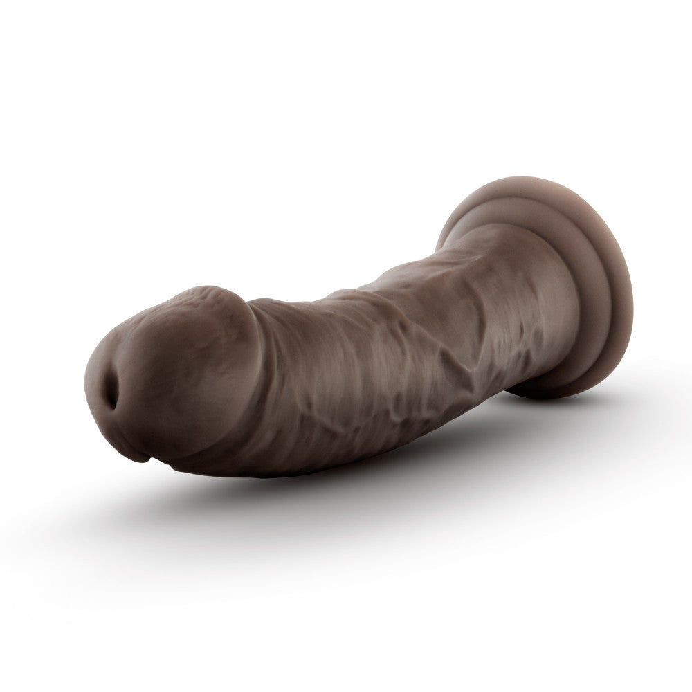Au Naturel By Blush® | Realistic Chocolate 8-Inch Long Dildo With Suction Cup Base、mySite、bottomscart