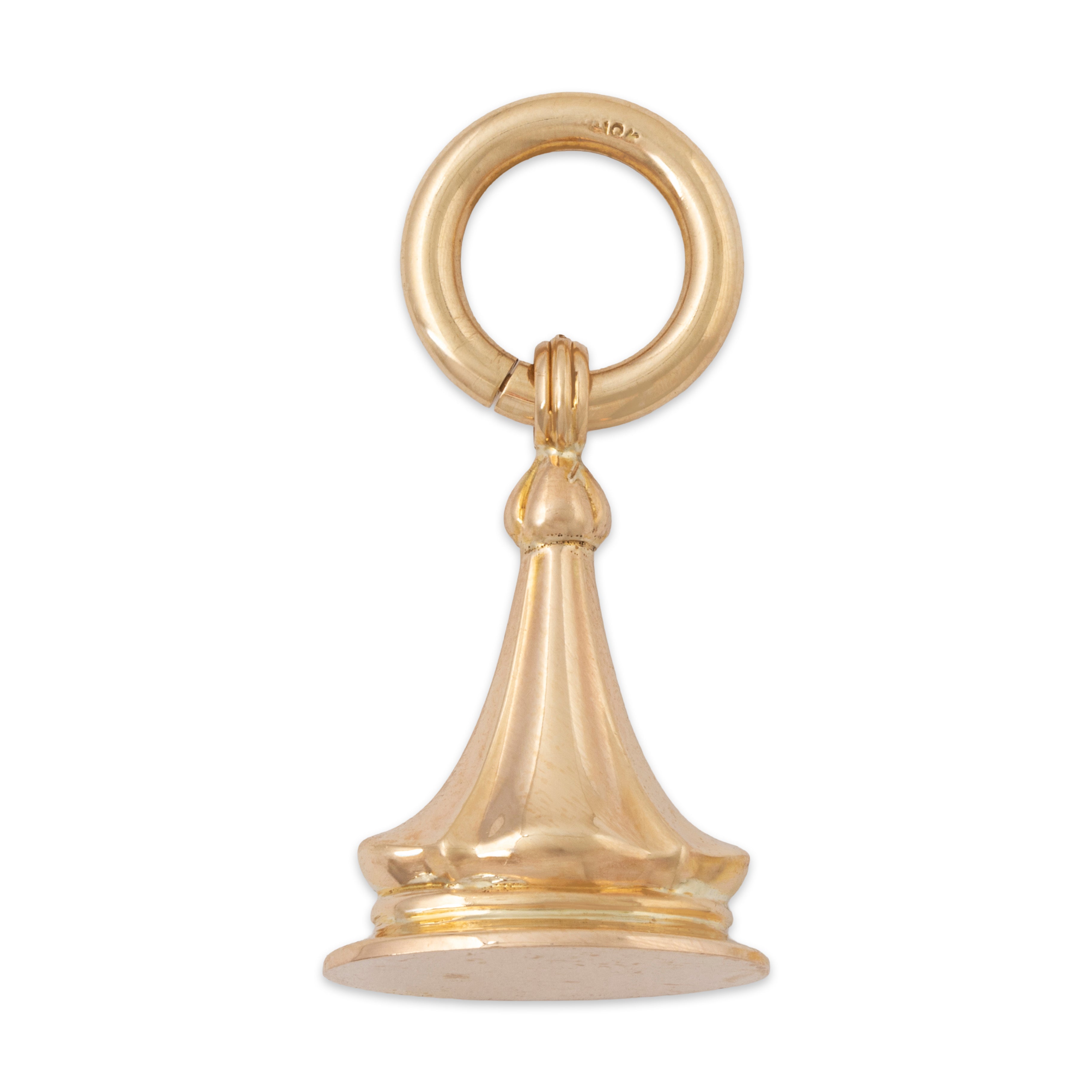 Antique Large Edwardian 10k Yellow Gold Sophisticated Watch Fob Pendant、mySite、hinf8tx79