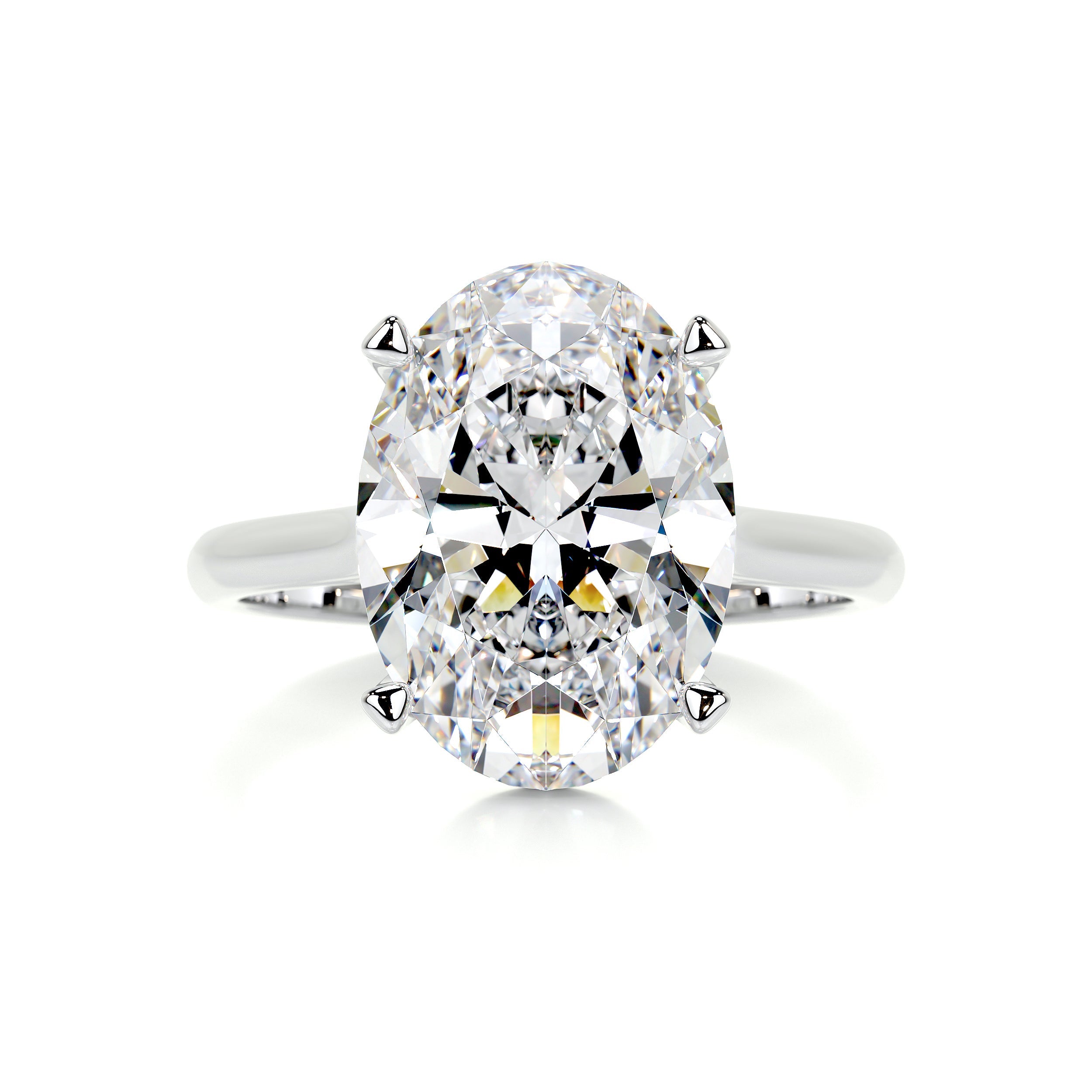Ozi Moissanite Ring -14K White Gold (RTS)、mySite、hinf8tx79