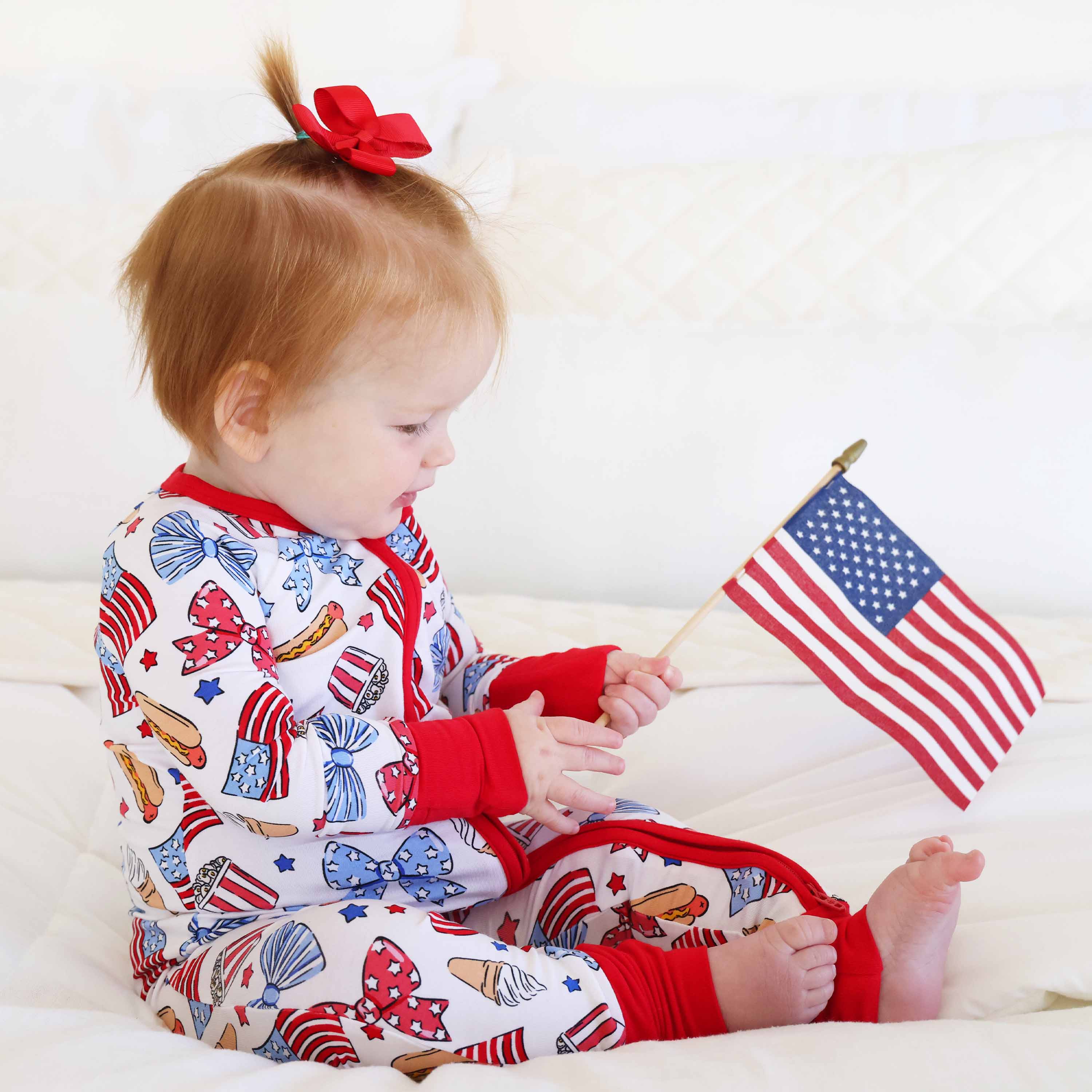  Party in the USA Convertible Zip Romper | Bows、mySite、layawaytickets
