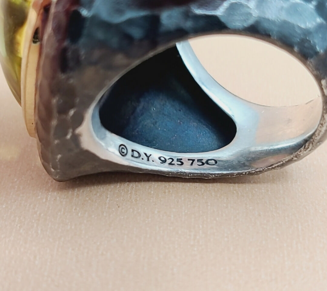 David Yurman Hammered Albion Ring 鈥?Lemon Citrine & Gold、mySite、hinf8tx79