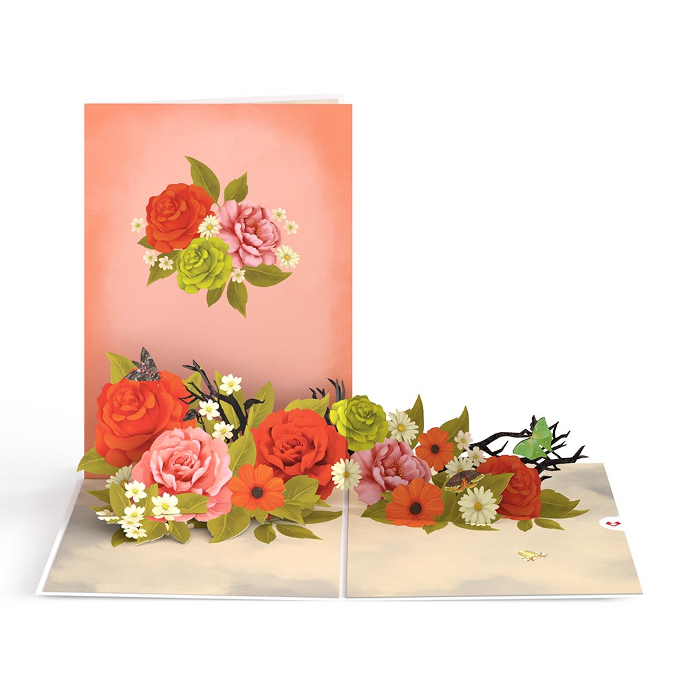 Midnight Florals Pop-Up Card & Bouquet Bundle、mySite、solidvoid