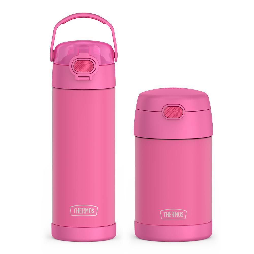 16oz FUNtainer Water Bottle with Locking Lid & Food Jar Bundle - Neon Pink、mySite、noshort