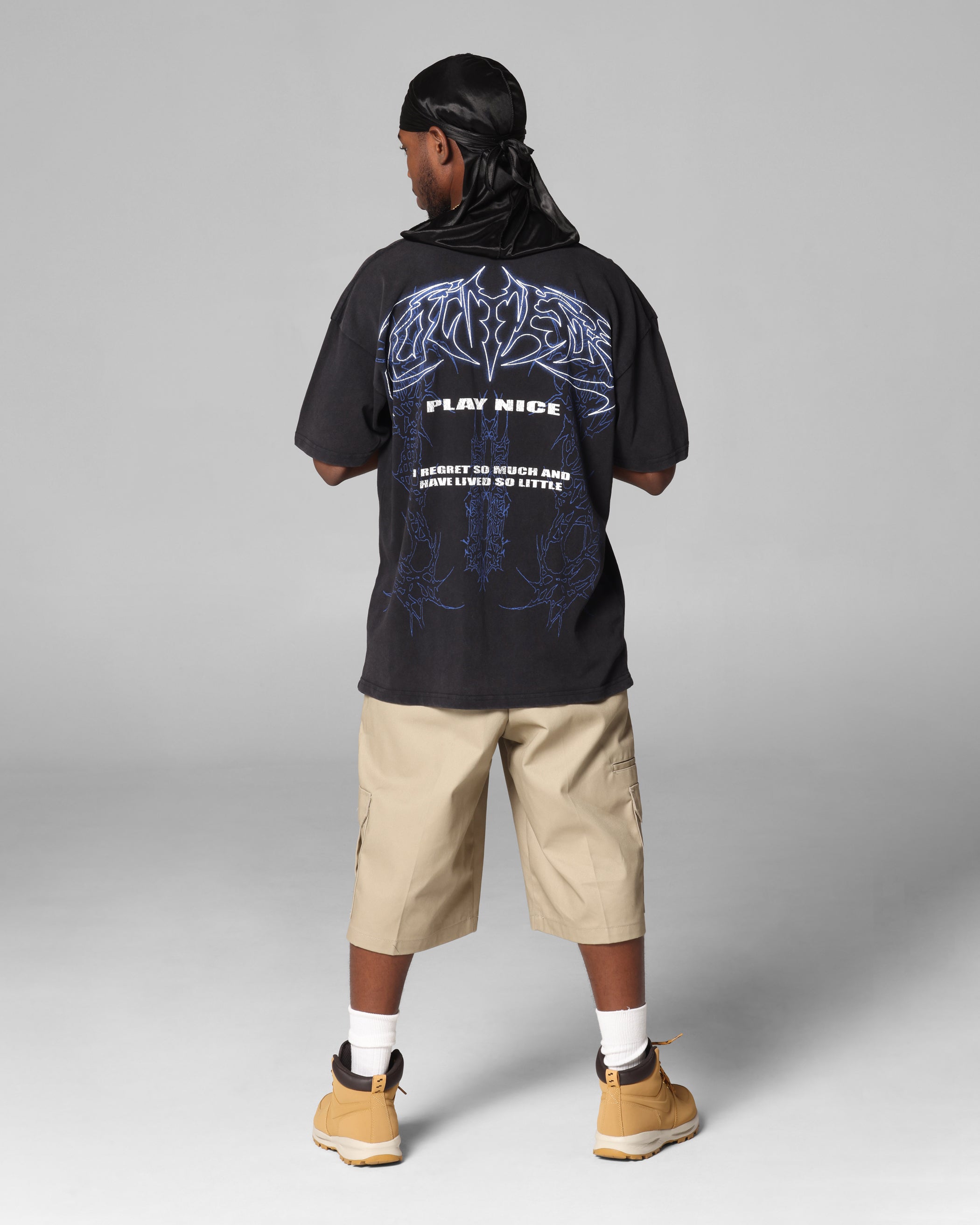 Loiter Dog Pound Vintage T-Shirt Black Acidwash、mySite、zt4zffjzw