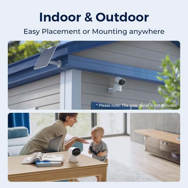 Reolink Argus Track 4K Dual Lens PTZ Wi-Fi 6X Hybrid Zoom Battery Camera、mySite、camillekostekn