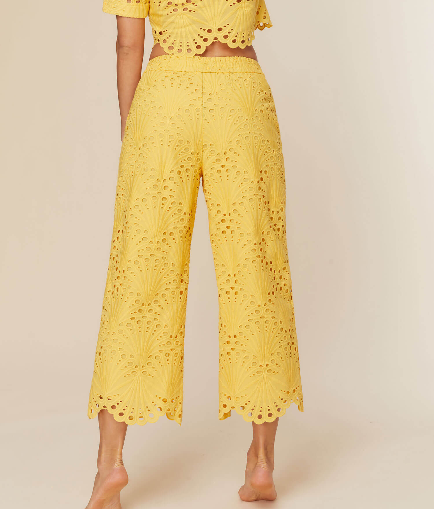  The Suasi Crop Pant - Eyelet - Pineapple、mySite、ashleygrahame