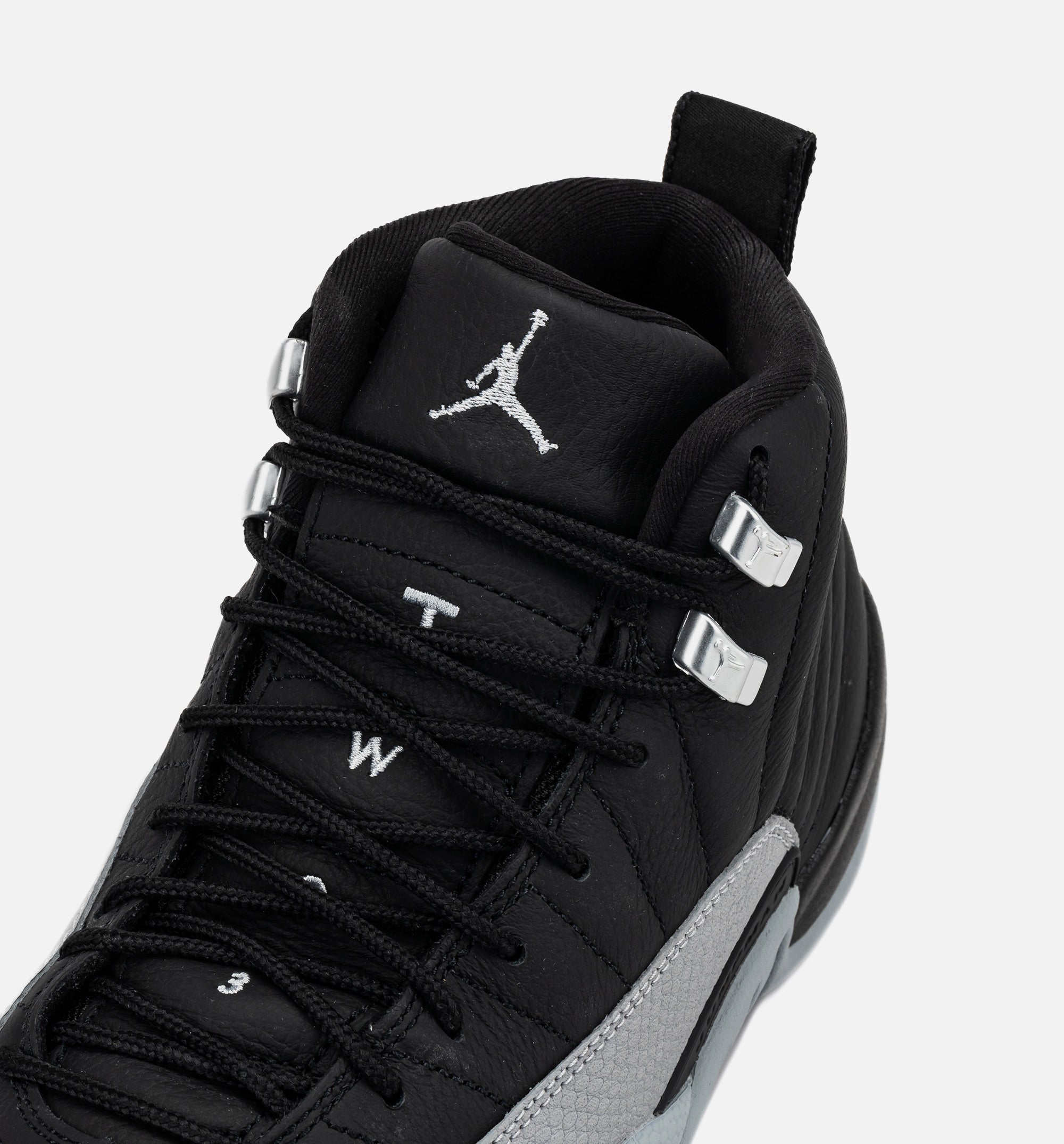 Air Jordan 12 Retro Black And Wolf Grey Mens Lifestyle Shoe - Black/Wolf Grey/White、mySite、dreamappss