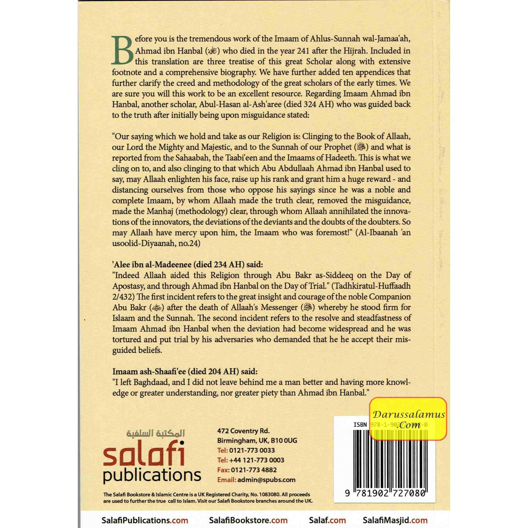 Foundation of the Sunnah By Imaam Ahmad Bin Hanbal、mySite、topwebapps