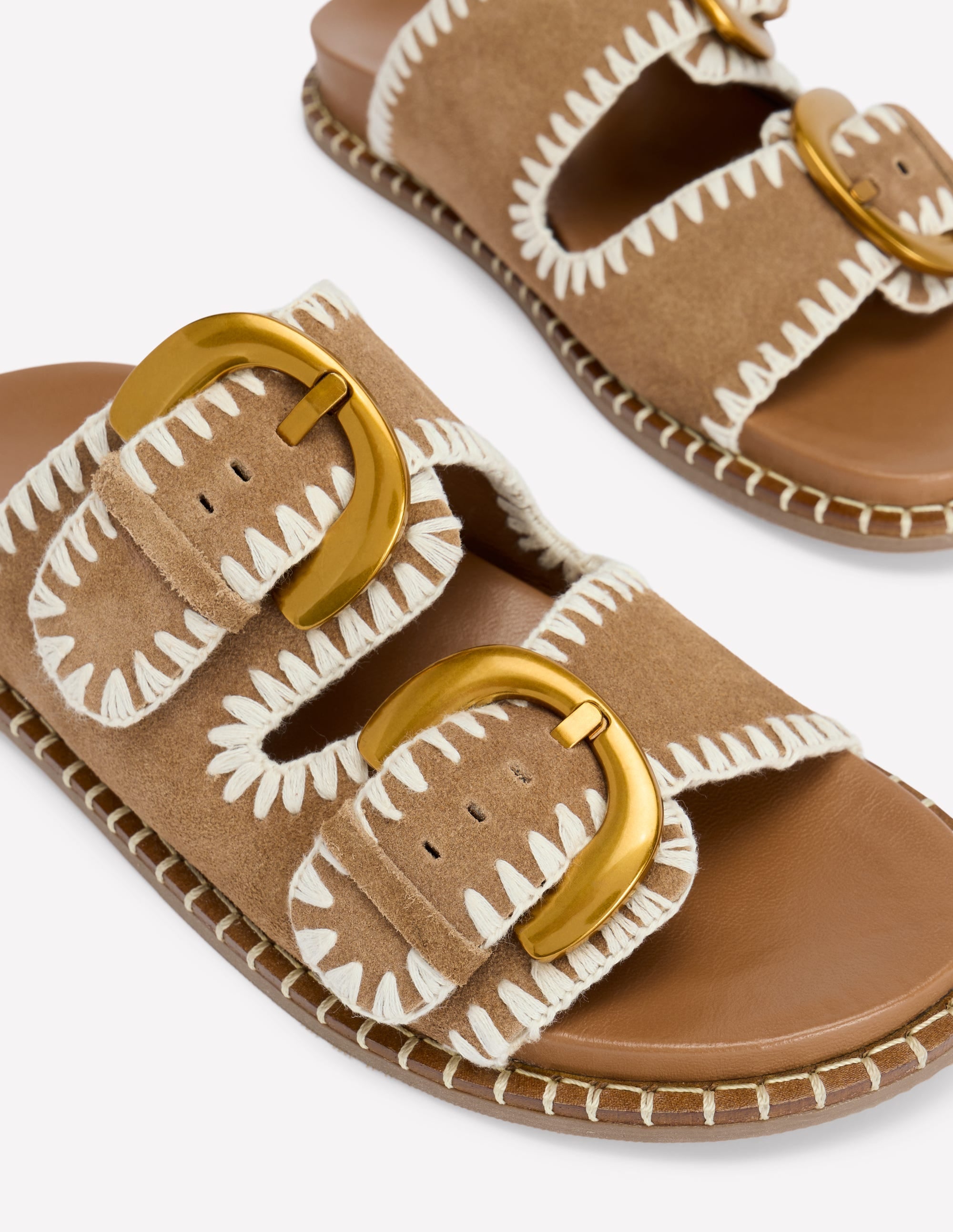  Alberta Footbed Sandal-Tan、mySite、ashleygrahame