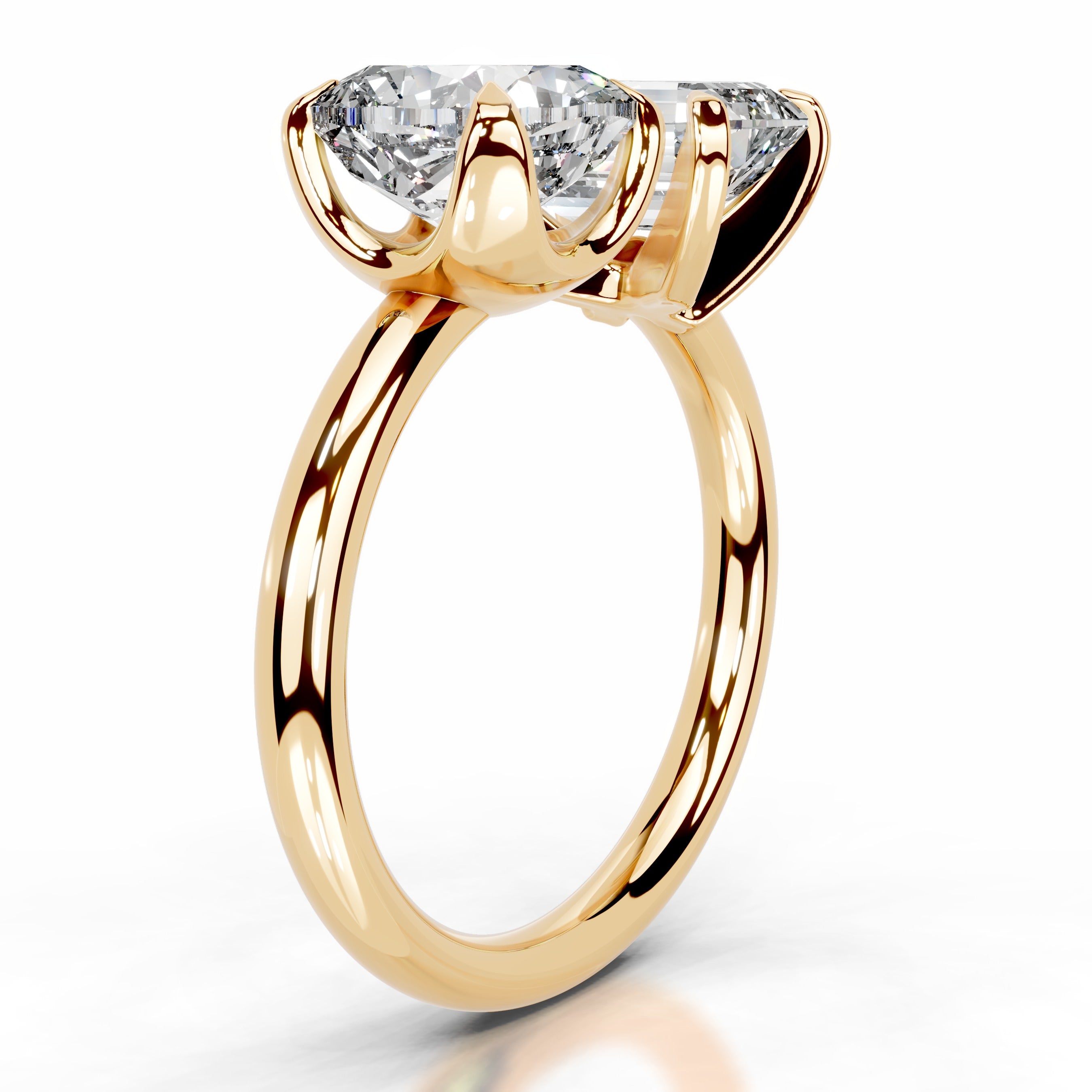Dominique Lab Grown Diamond Ring - 18K Yellow Gold、mySite、hinf8tx79