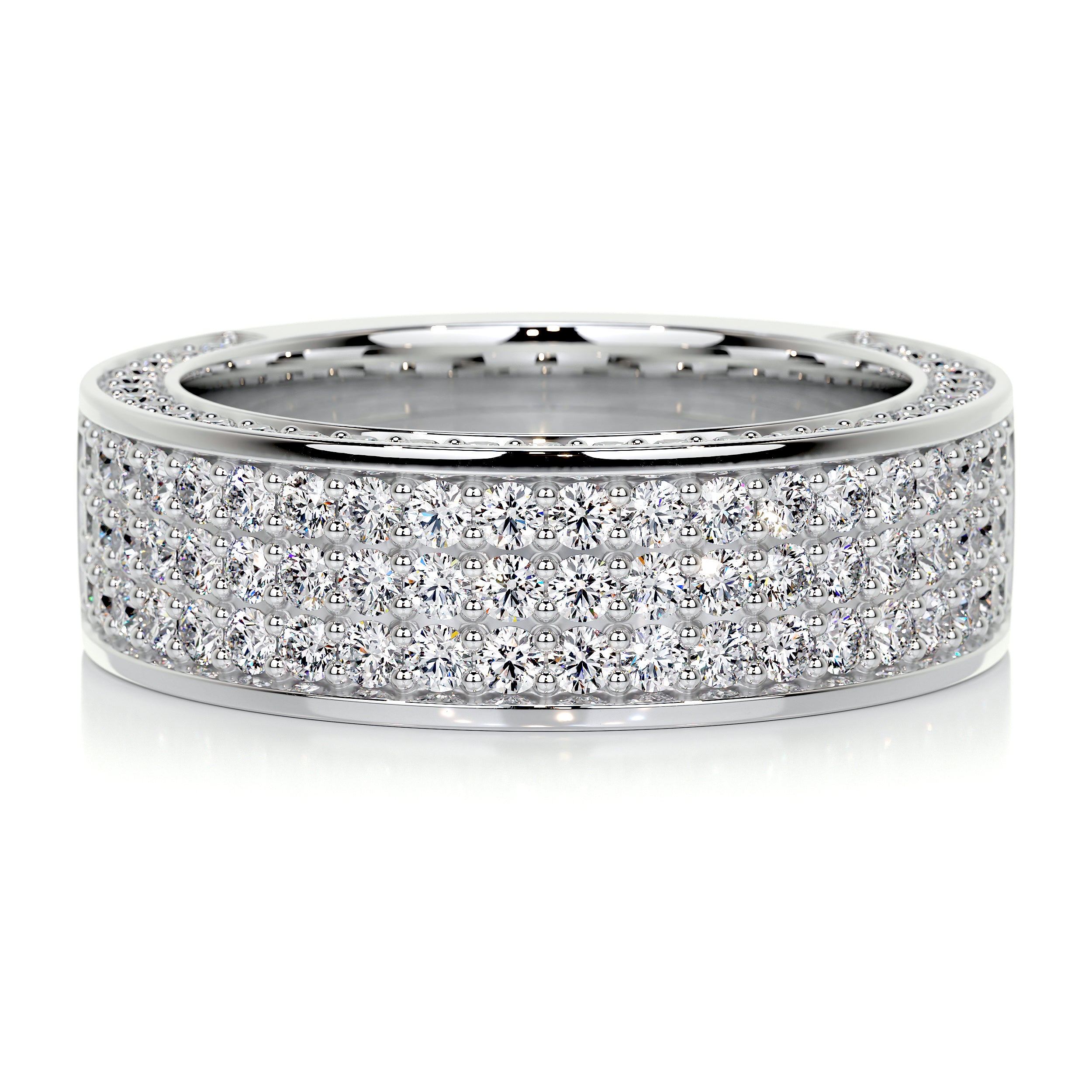Vera Diamond Wedding Ring (1.3 Carat) -18K White Gold、mySite、hinf8tx79