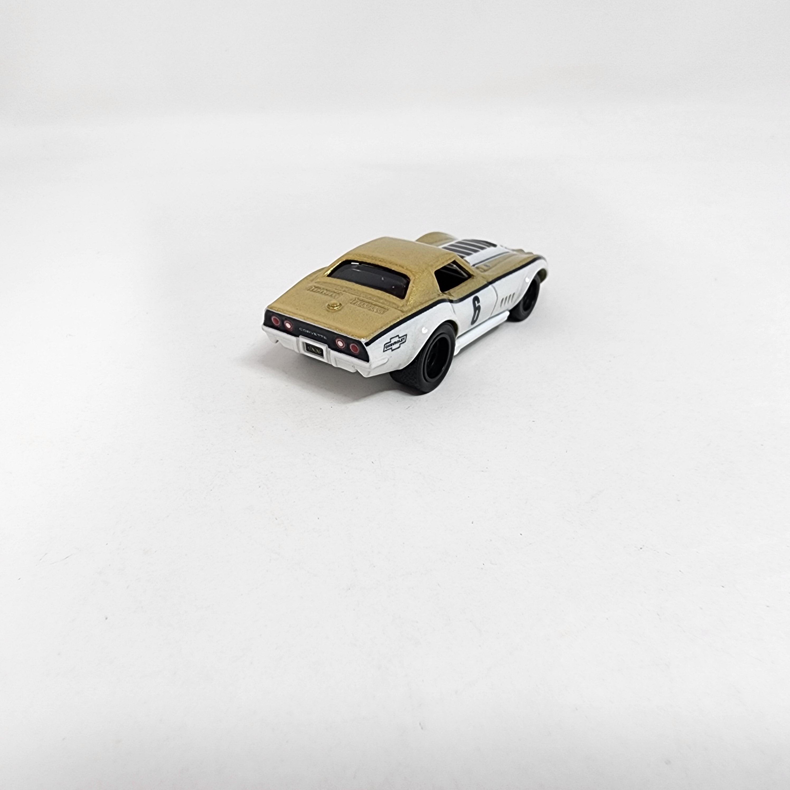 1969 Copo Corvette * Gold/White * 1:64 scale Loose Diecast Hot Wheels、mySite、hgirdovlk