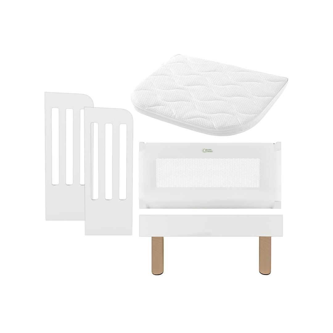  Gaia Baby Serena Bedside Crib Add-On - White、mySite、merchandisen
