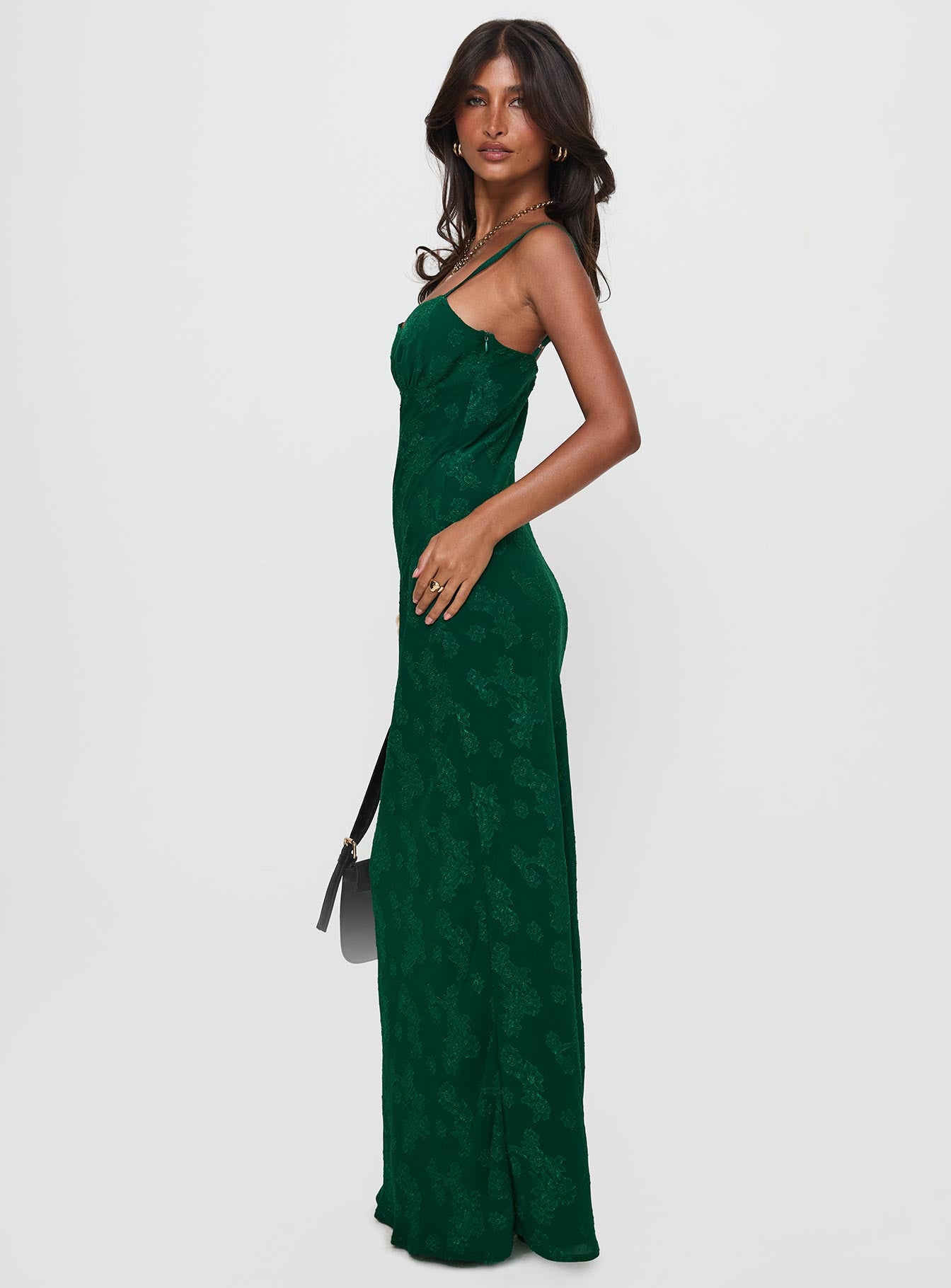 Ginette Maxi Dress Forest Green、mySite、solidvoid