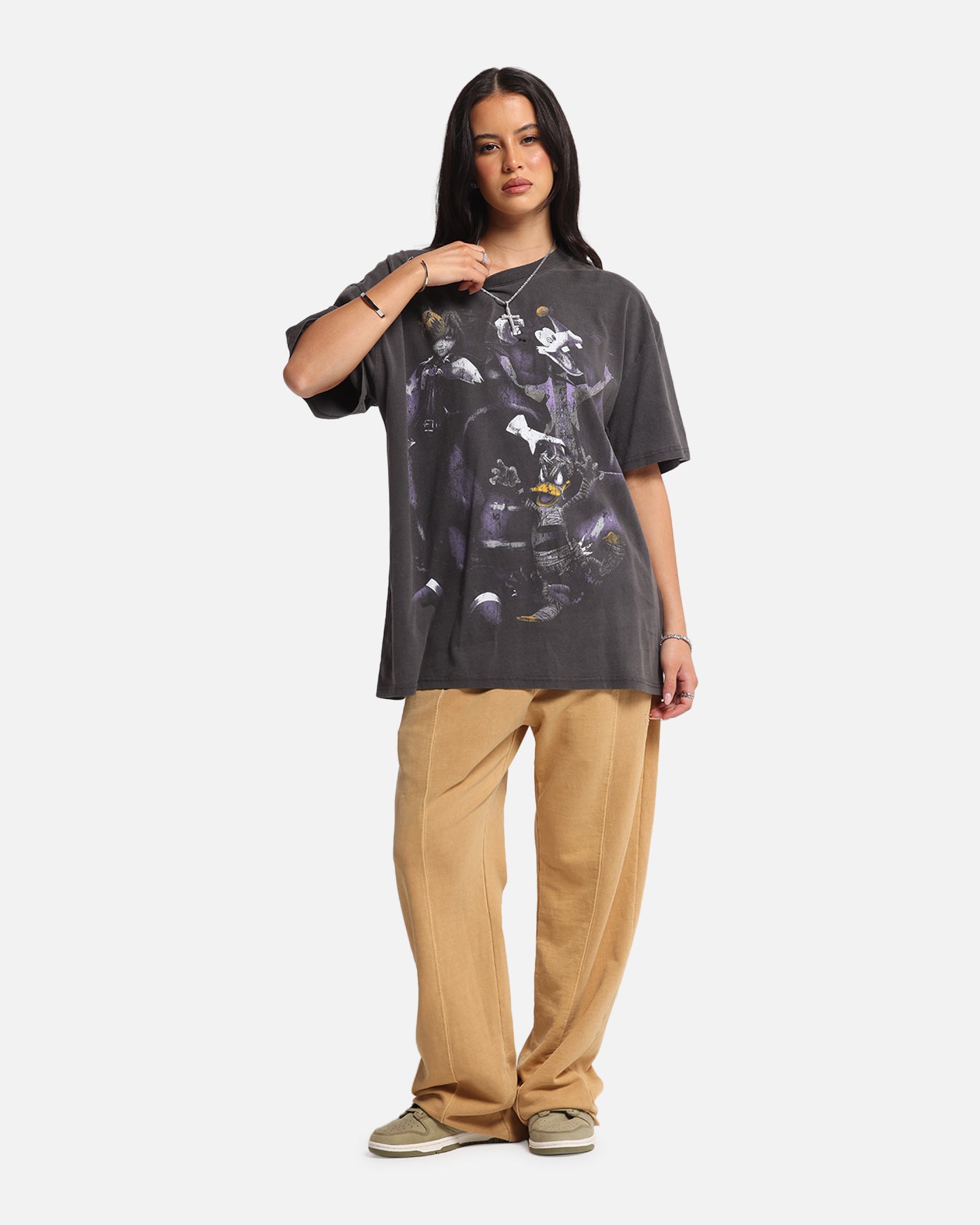 Goat Crew Disney Kingdom Hearts Halloween Town Heavy T-Shirt Black Wash、mySite、zt4zffjzw