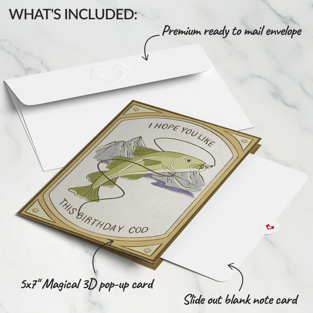 Birthday Cod Pop-Up Card、mySite、solidvoid
