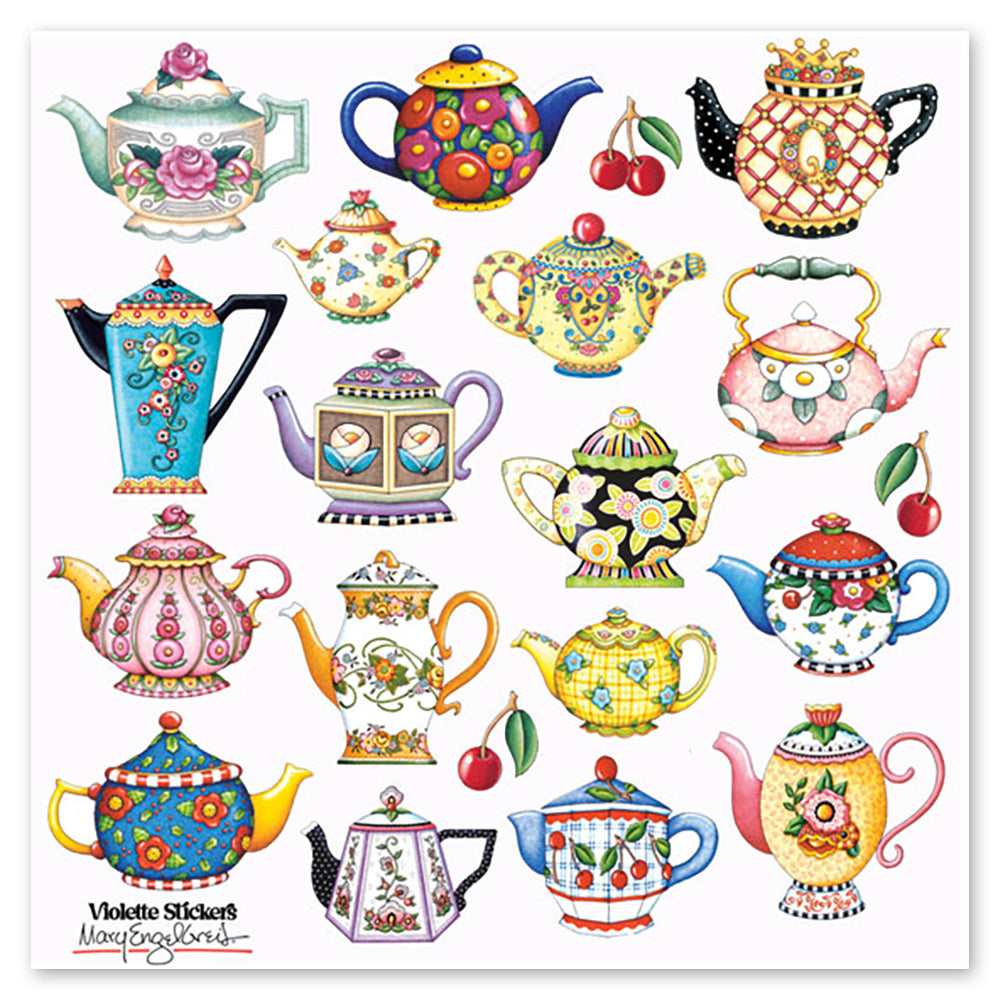  Mary Engelbreit's Teapots Stickers、mySite、ghnorth