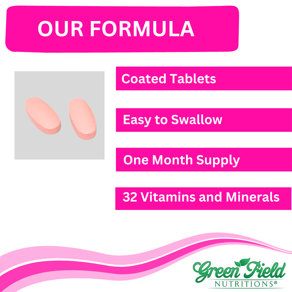 Greenfield Nutritions - Halal Hair, Skin and Nails Multivitamin with 5000 mcg Halal Biotin and 50 mg Halal Collagen, 60 Coated tablets、mySite、topwebapps