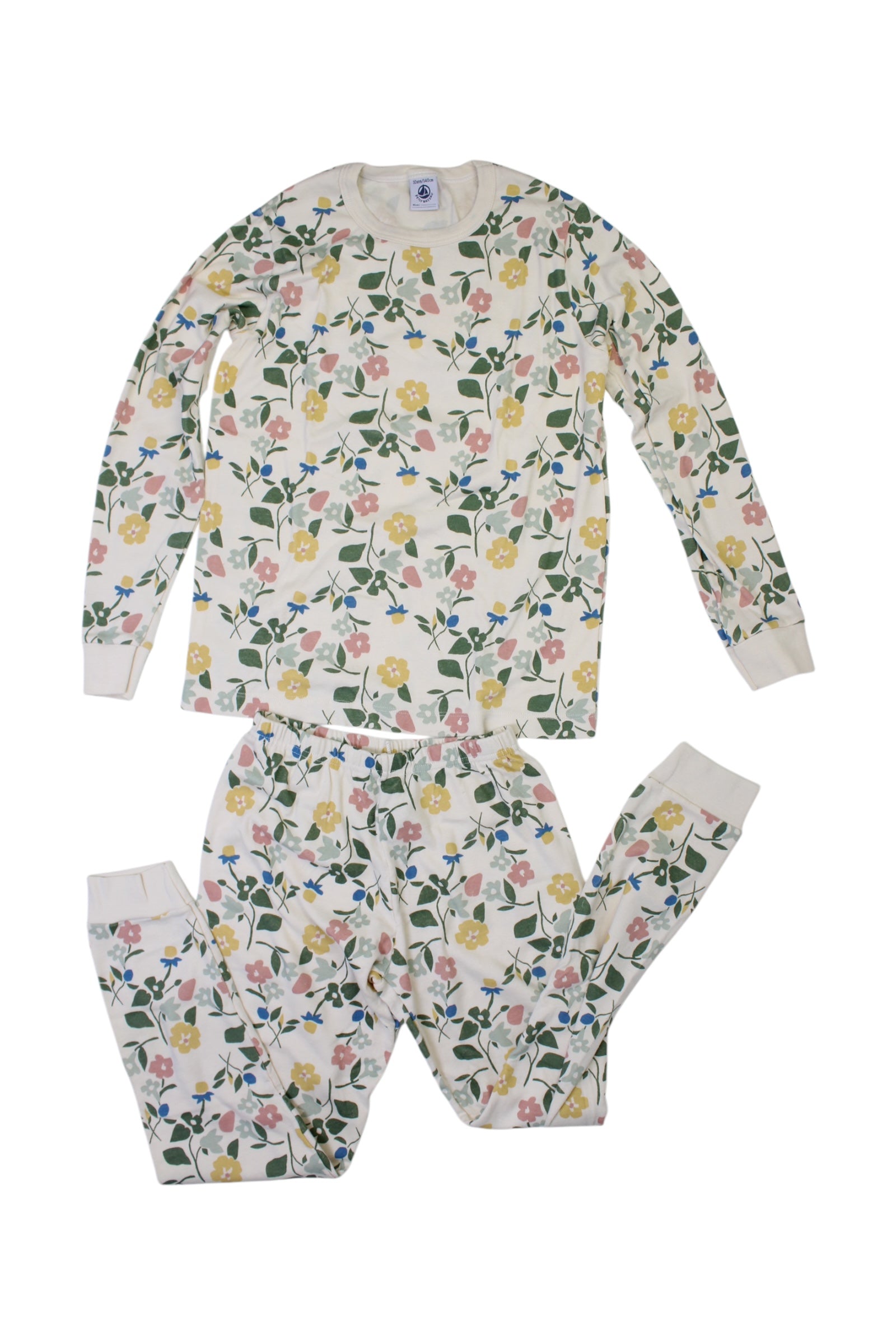 Petit Bateau Floral Pyjama Set 10Y、mySite、g9winljtr